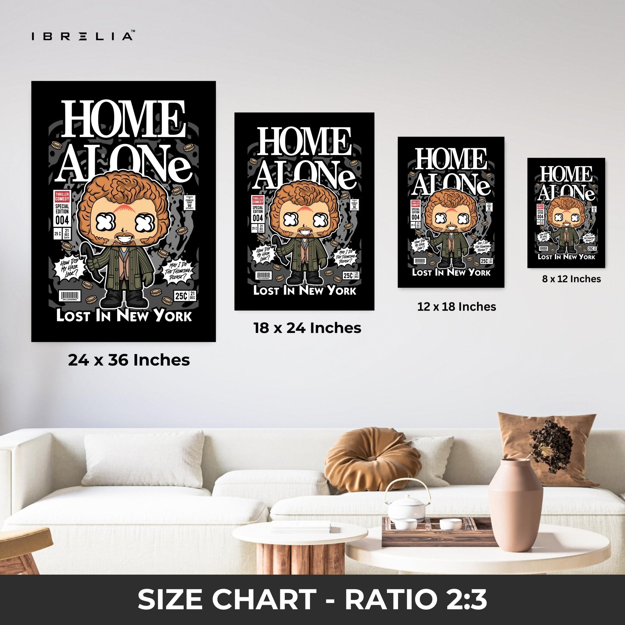 Home Alone Pop Art Comic Edition – 4K Ultra Wrap Frame Wall Art in Pakistan | IBRELIA™ - IBRELIA