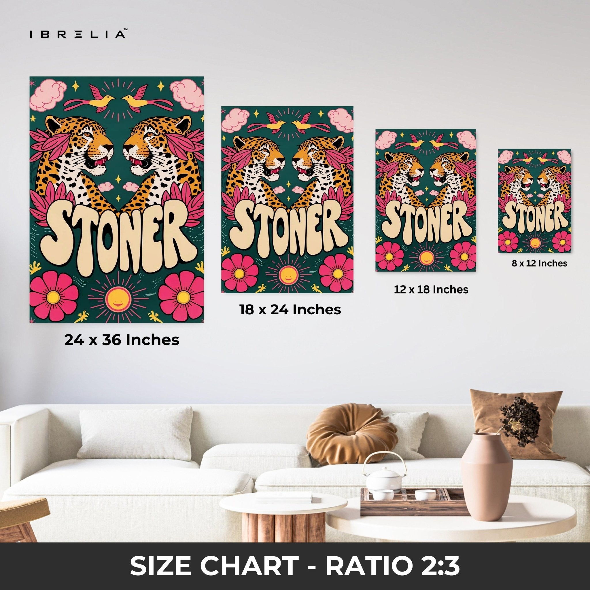 Stoner Jungle Vibes Wall Frame | 4K Ultra Wrap Frame Wall Art in Pakistan | IBRELIA™ - IBRELIA