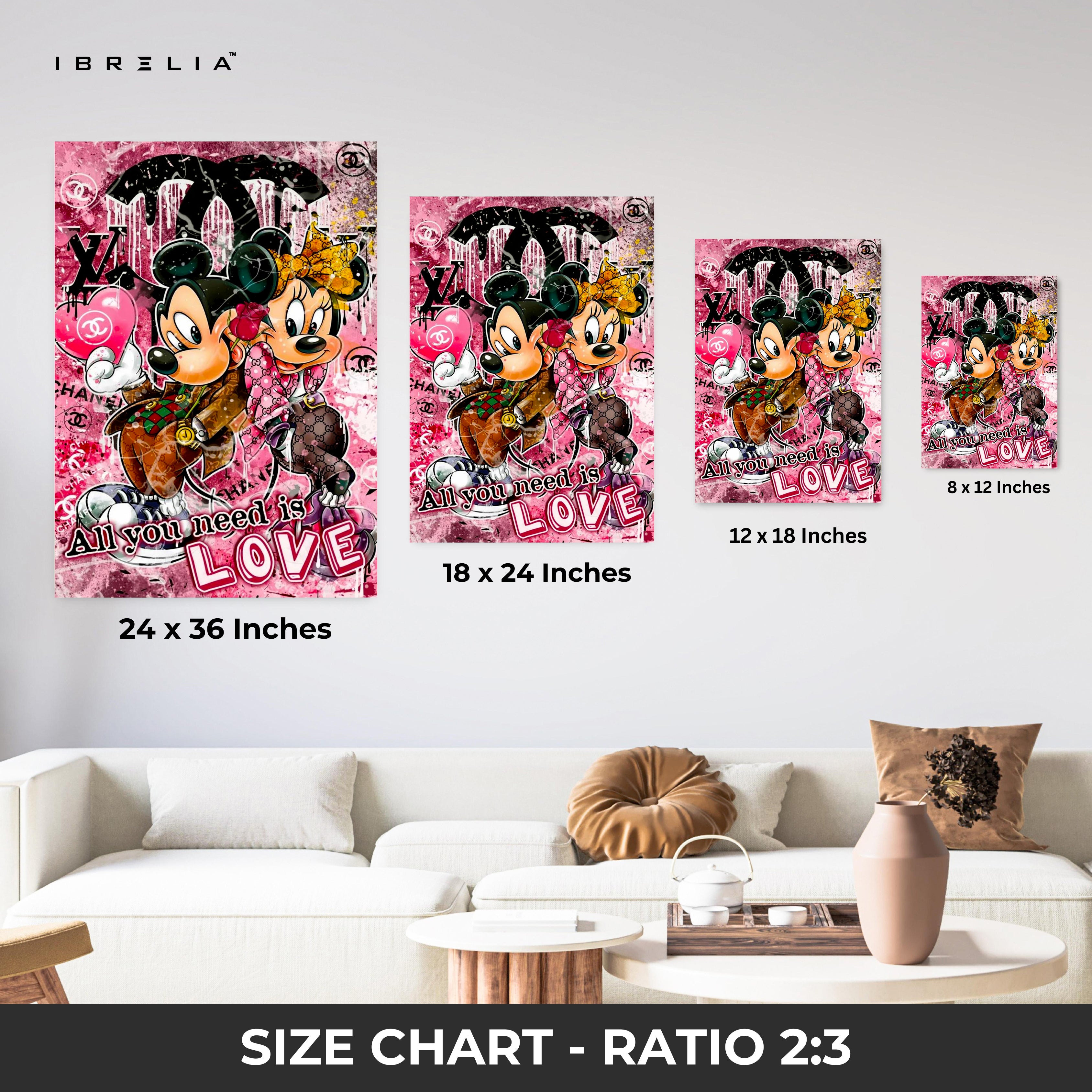 All You Need Is Love Wall Frame | 4K Ultra Wrap Frame Wall Art in Pakistan | IBRELIA™