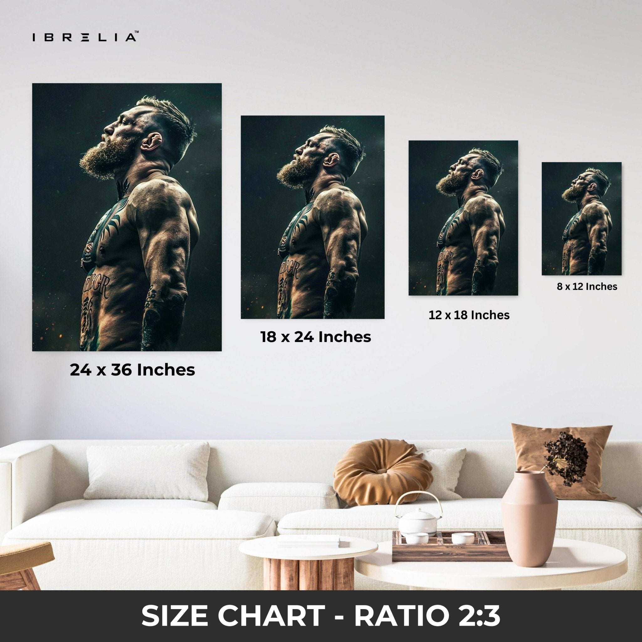 The Fighter’s Spirit Wall Frame | 4K Ultra Wrap Frame Wall Art in Pakistan | IBRELIA™ - IBRELIA