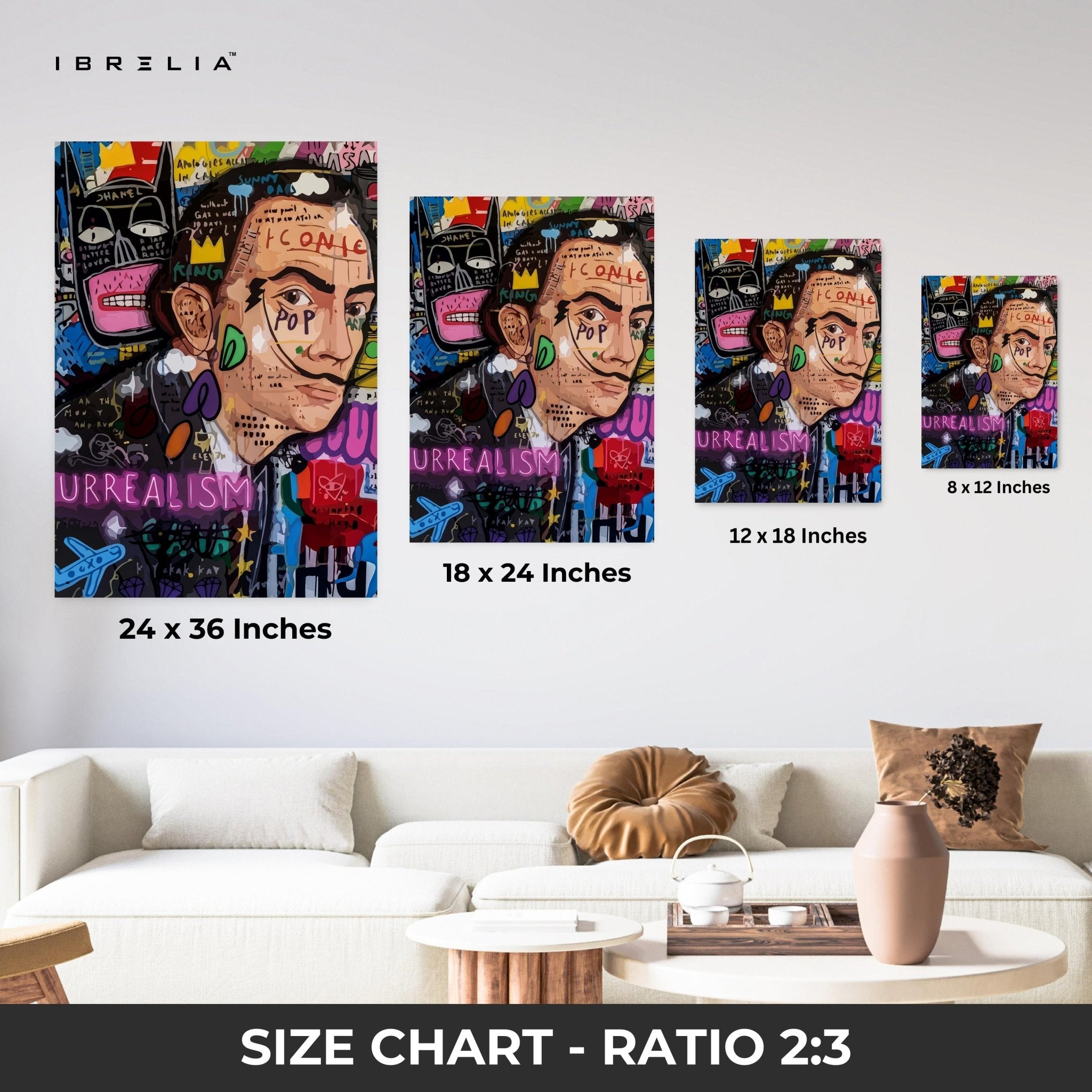 Salvador Surrealism Pop Art – 4K Ultra Wrap Frame Wall Art in Pakistan | IBRELIA™ - IBRELIA