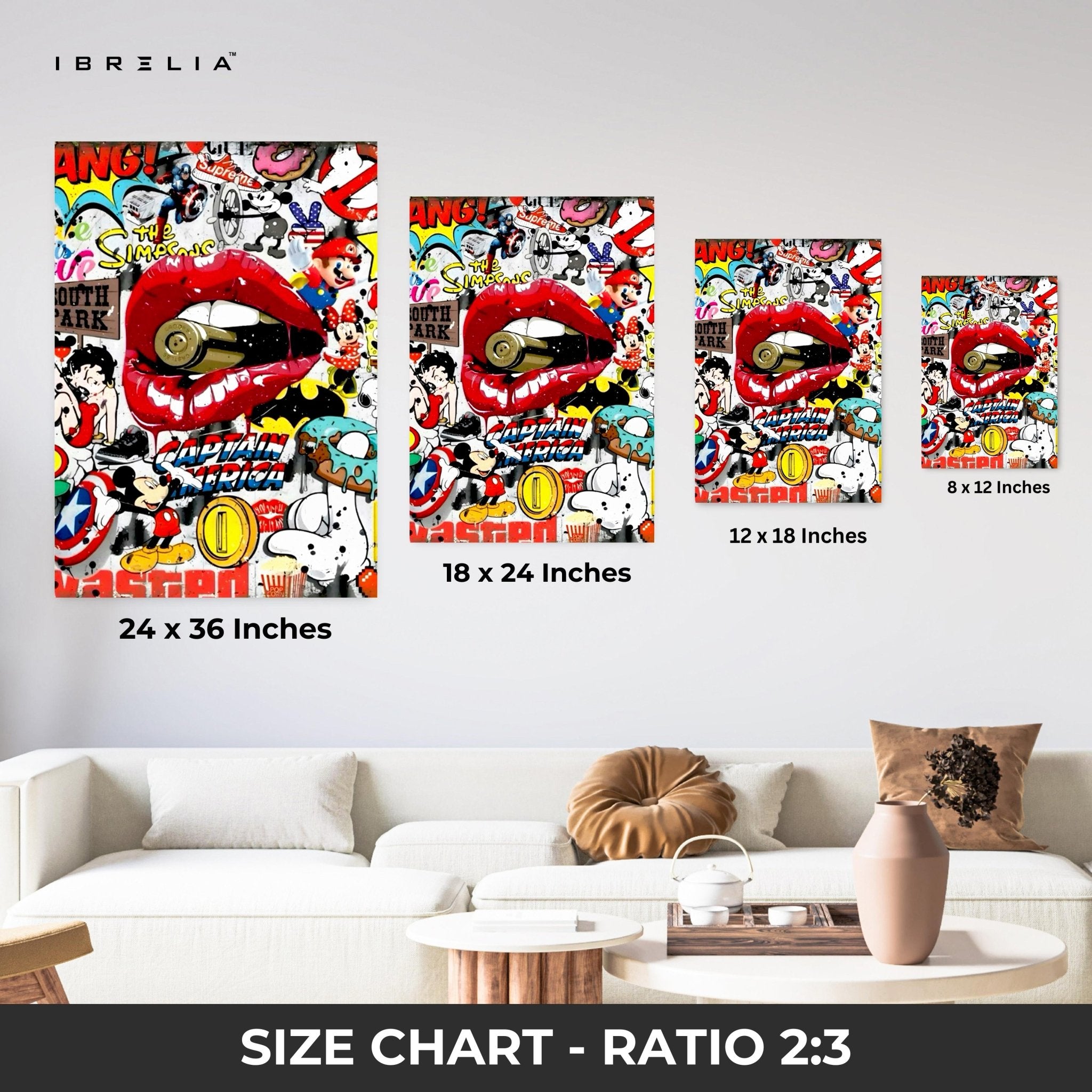 Pop Culture Explosion Wall Frame | 4K Ultra Wrap Frame Wall Art in Pakistan | IBRELIA™ - IBRELIA