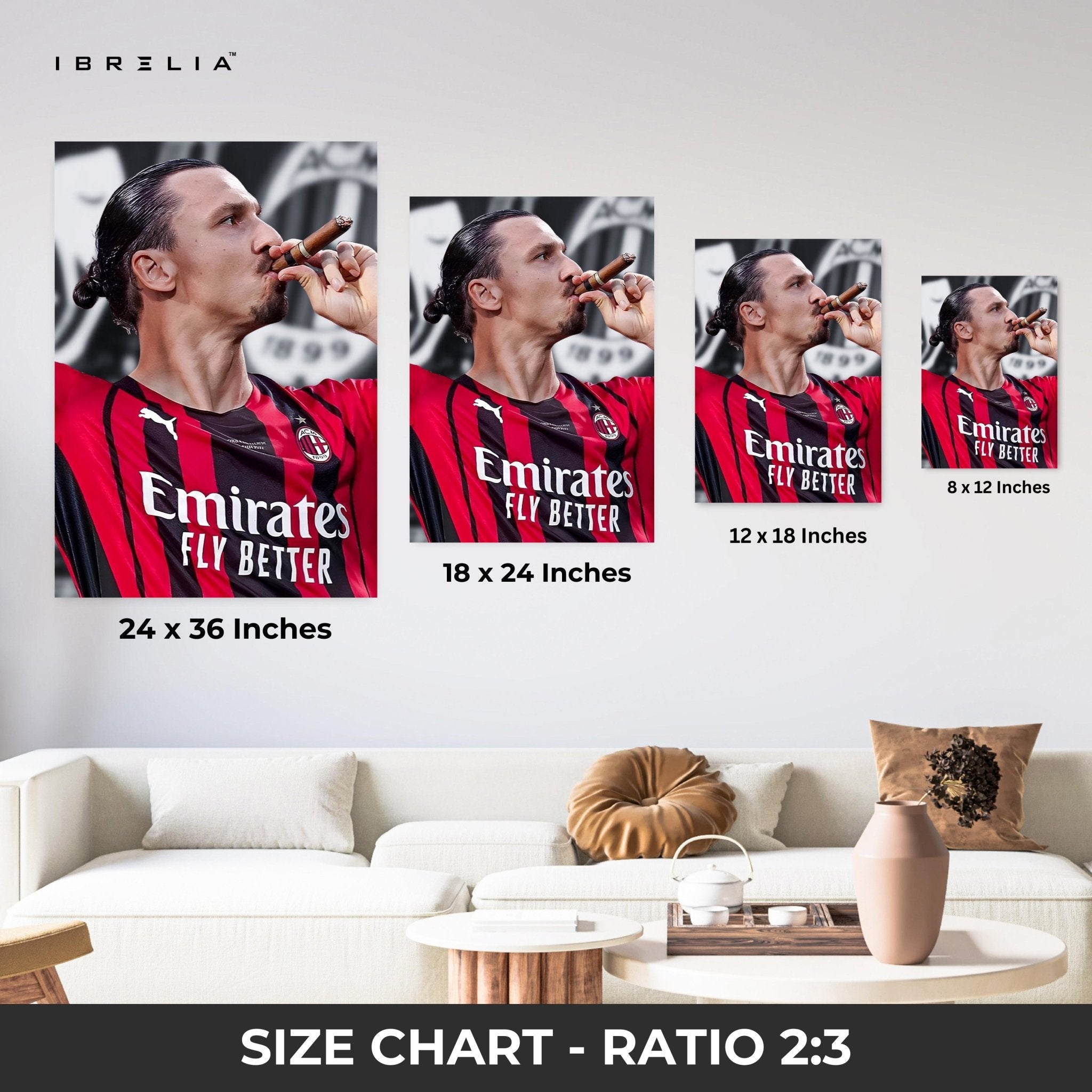 Zlatan Ibrahimović Champion’s Cigar – 4K Ultra Wrap Frame Wall Art in Pakistan | IBRELIA™ - IBRELIA