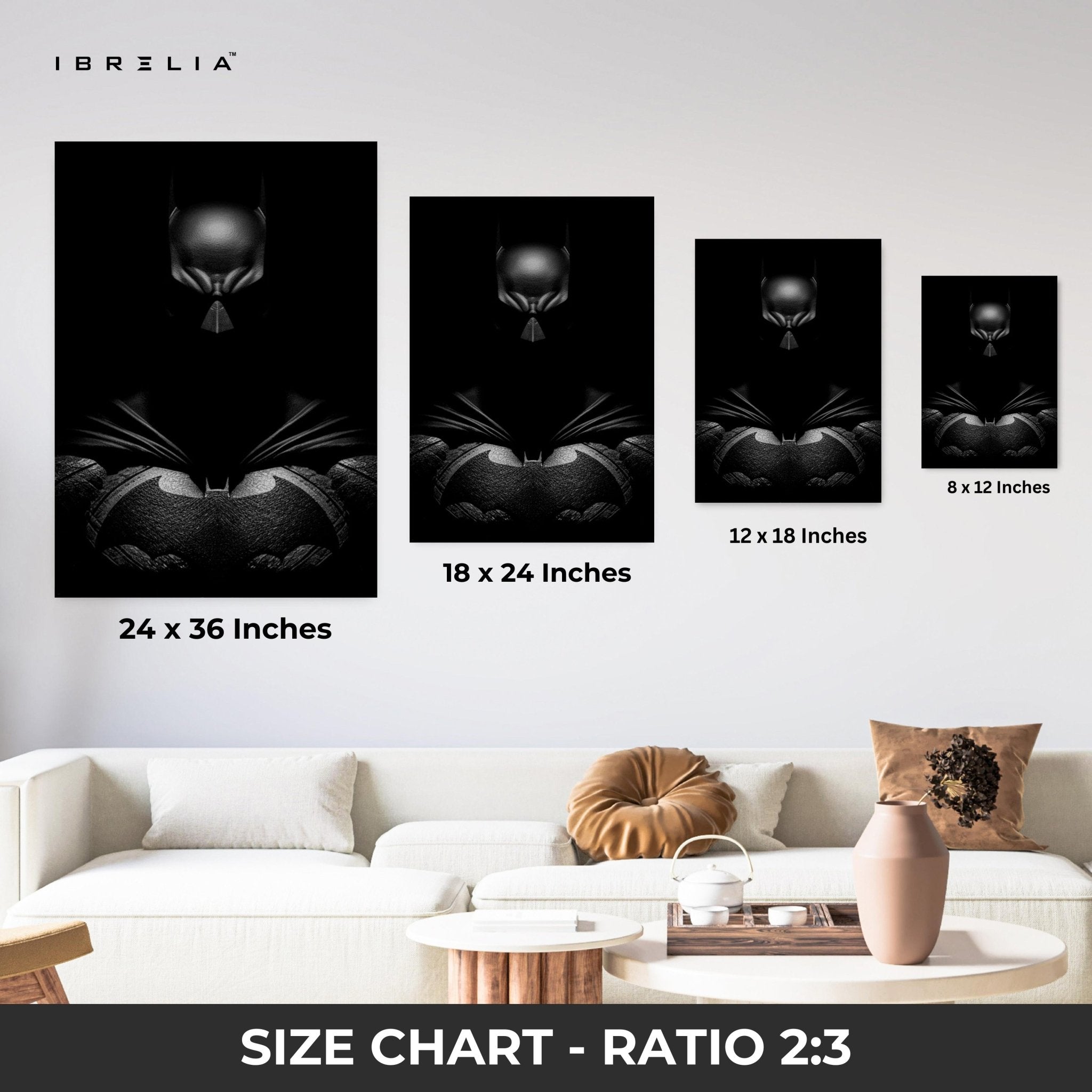 Batman Dark Knight Wall Frame | 4K Ultra Wrap Frame Wall Art in Pakistan | IBRELIA™ - IBRELIA