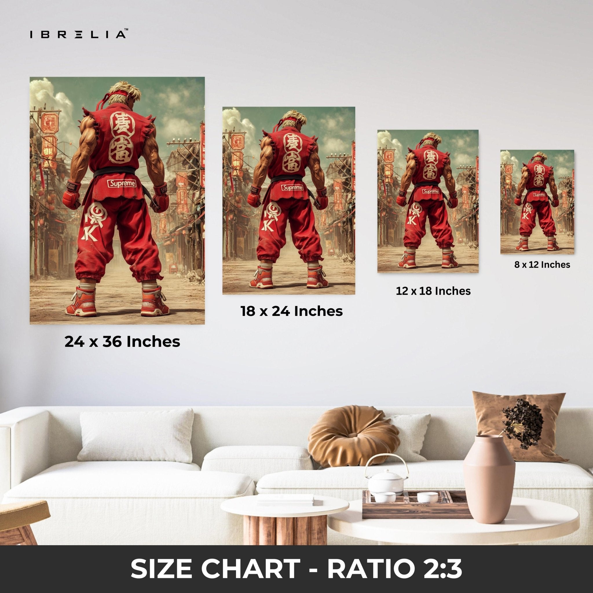 Supreme Fighter Wall Frame | 4K Ultra Wrap Frame Wall Art in Pakistan | IBRELIA™ - IBRELIA