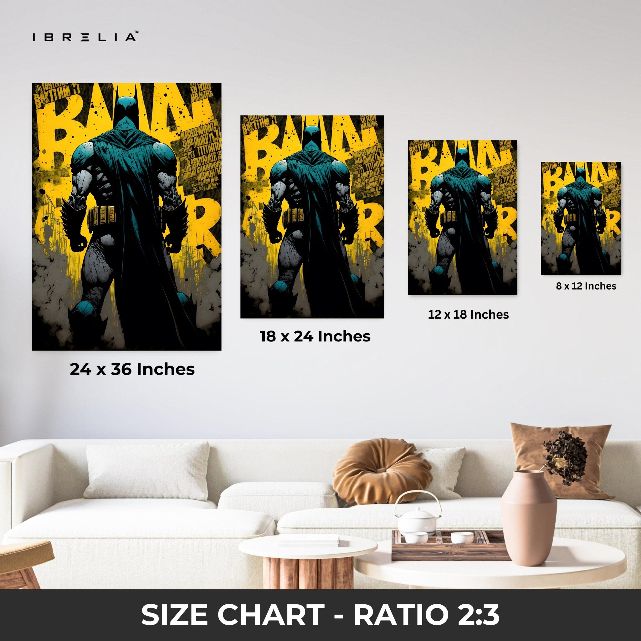 Batman Shadow Warrior Wall Frame | 4K Ultra Wrap Frame Wall Art in Pakistan | IBRELIA™ - IBRELIA