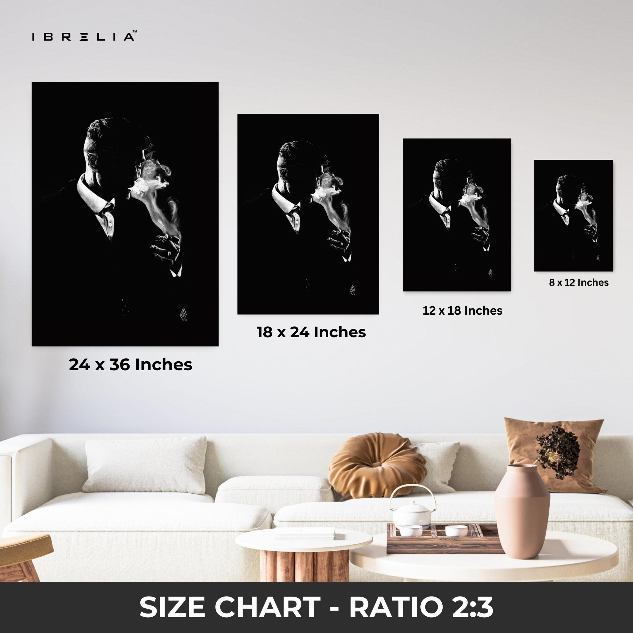 The Gentleman Smoke Wall Frame | 4K Ultra Wrap Frame Wall Art in Pakistan | IBRELIA™ - IBRELIA