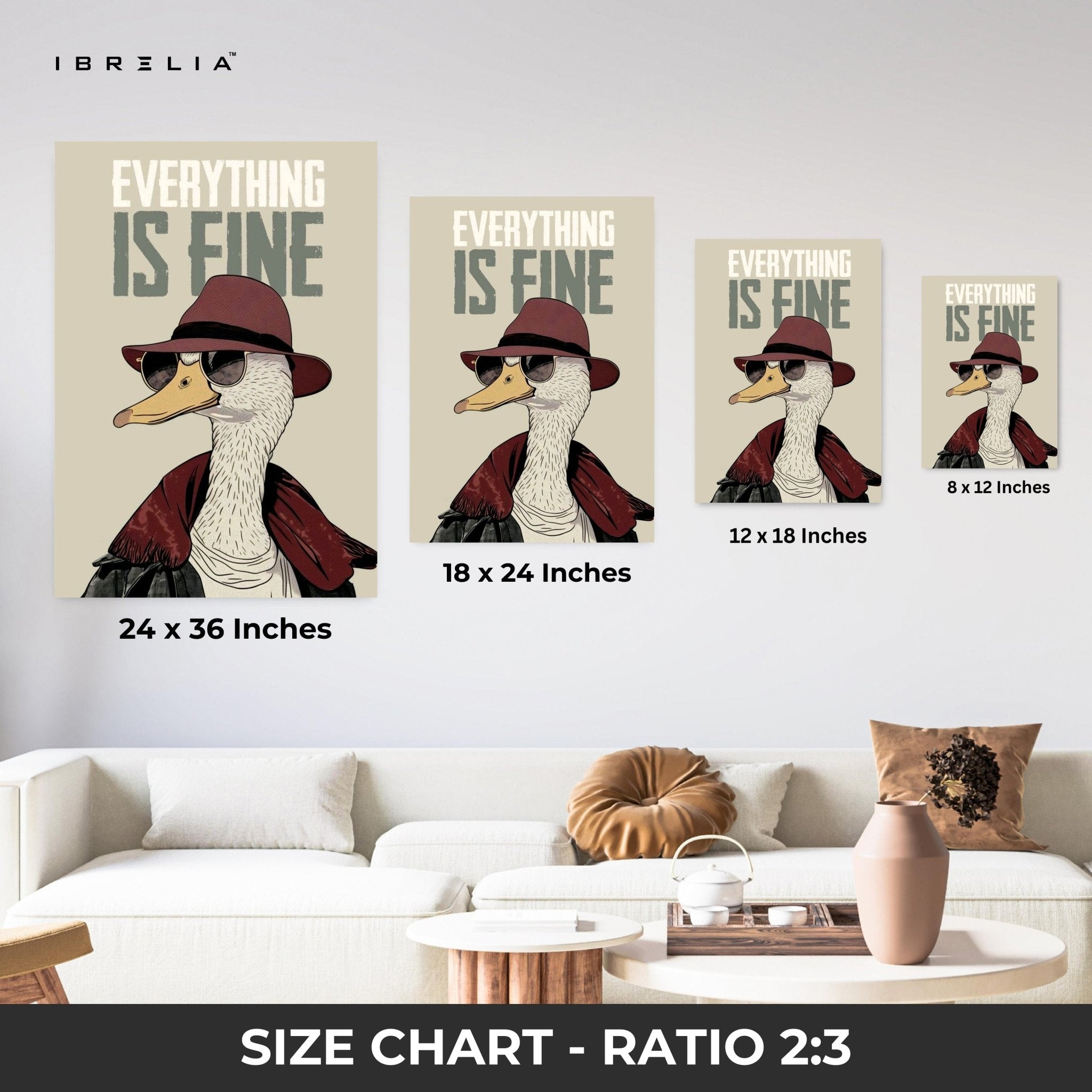 Everything Is Fine Wall Frame | 4K Ultra Wrap Frame Wall Art in Pakistan | IBRELIA™ - IBRELIA