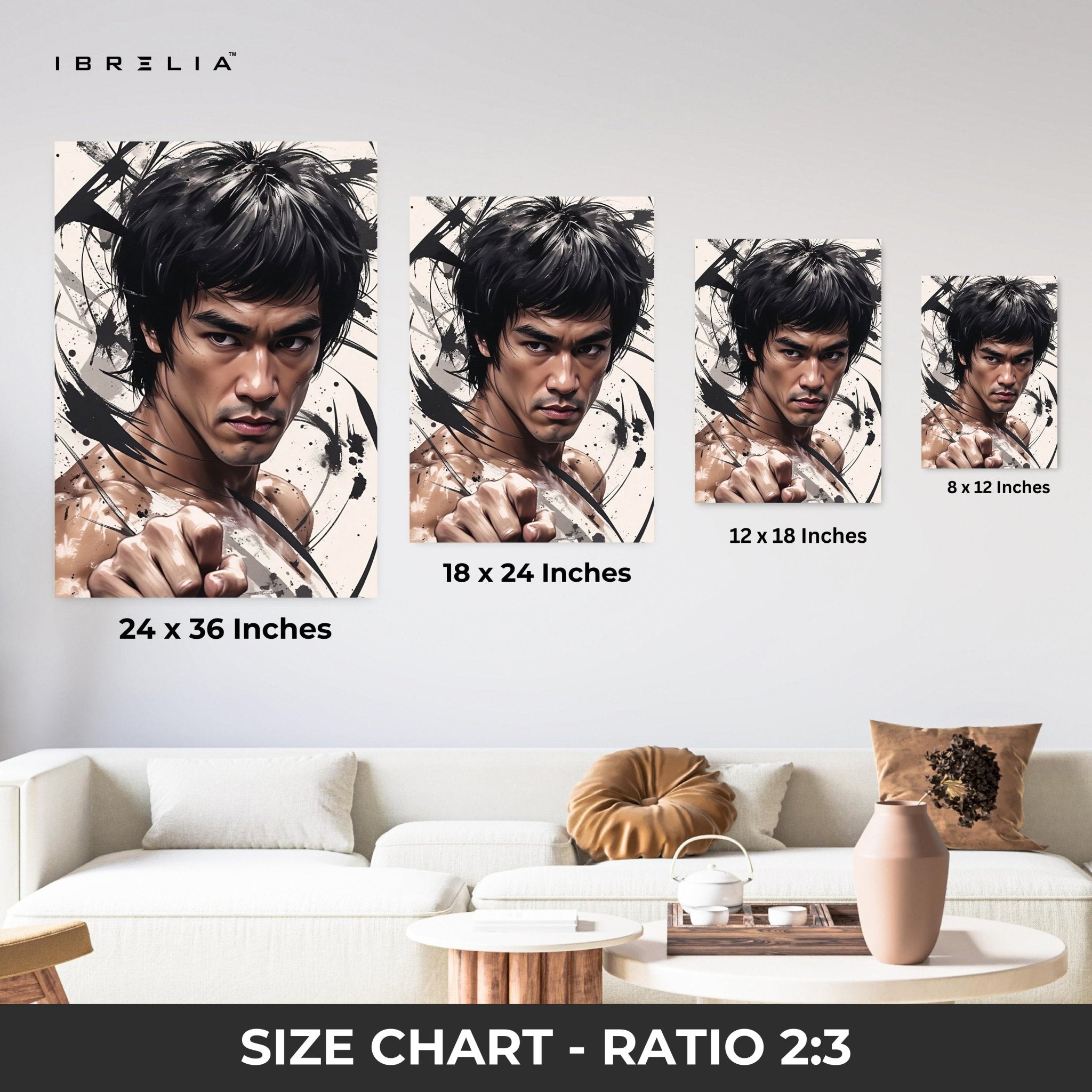 Bruce Lee Legacy Wall Frame | 4K Ultra Wrap Frame Wall Art in Pakistan | IBRELIA™ - IBRELIA