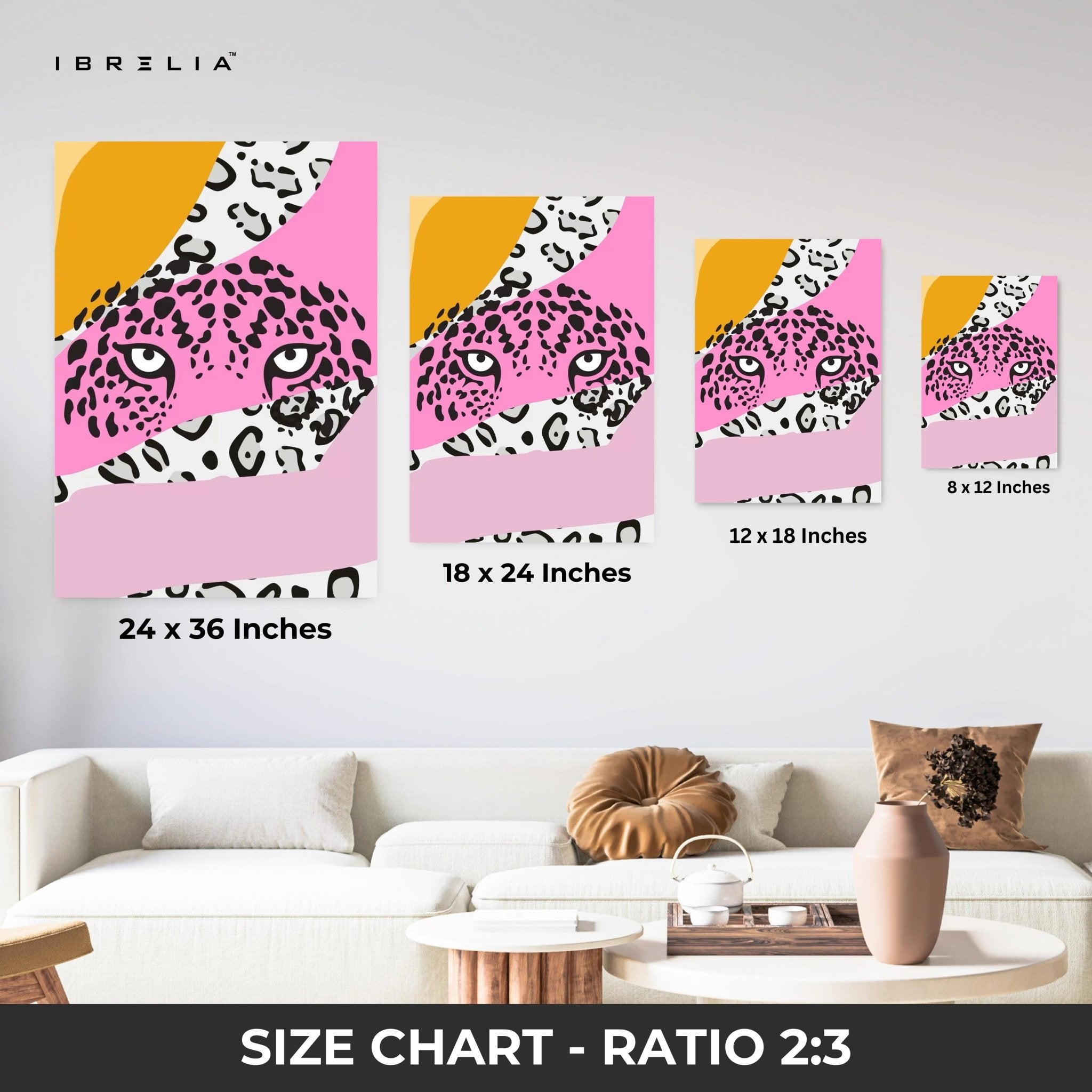 Pink Panther Abstract Wall Frame | 4K Ultra Wrap Frame Wall Art in Pakistan | IBRELIA™ - IBRELIA