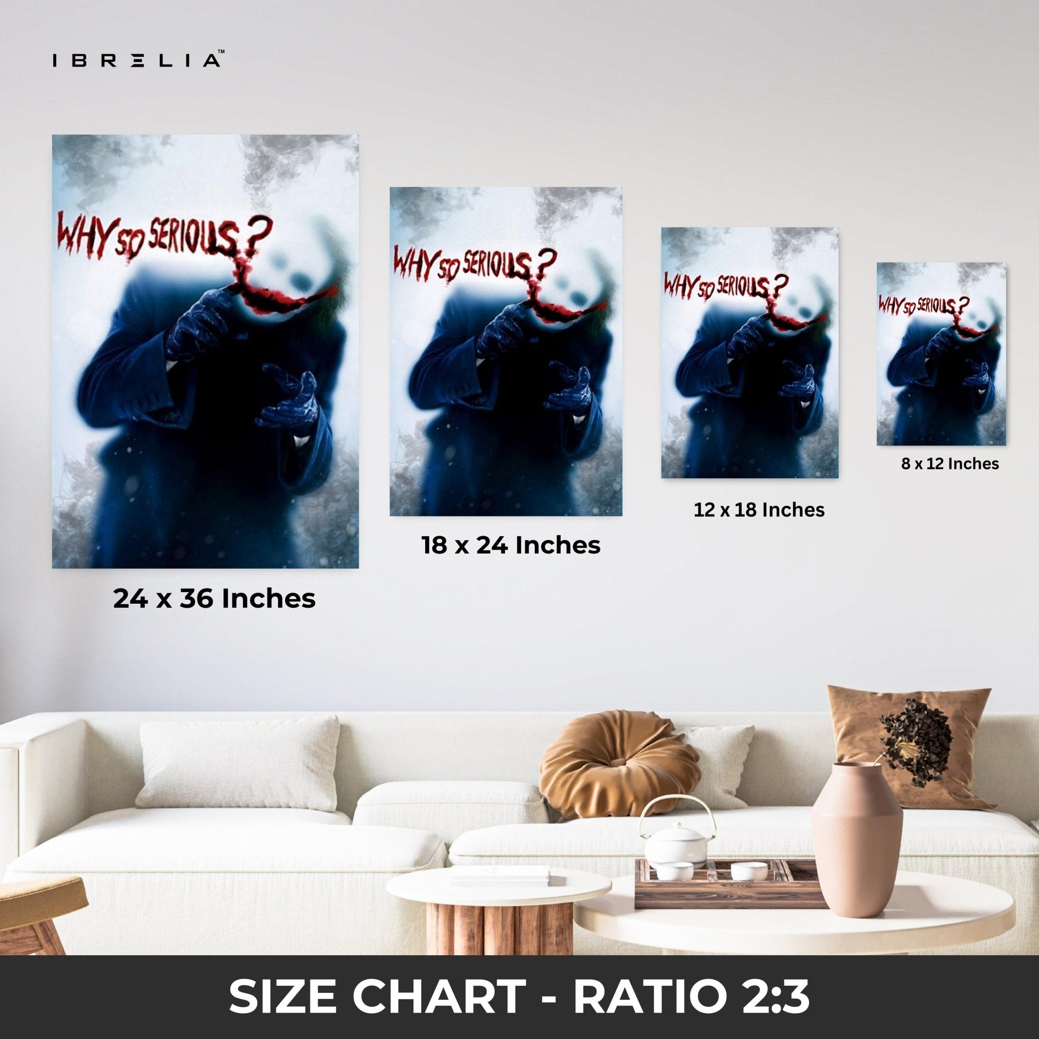 Why So Serious? Wall Frame | 4K Ultra Wrap Frame Wall Art in Pakistan | IBRELIA™ - IBRELIA
