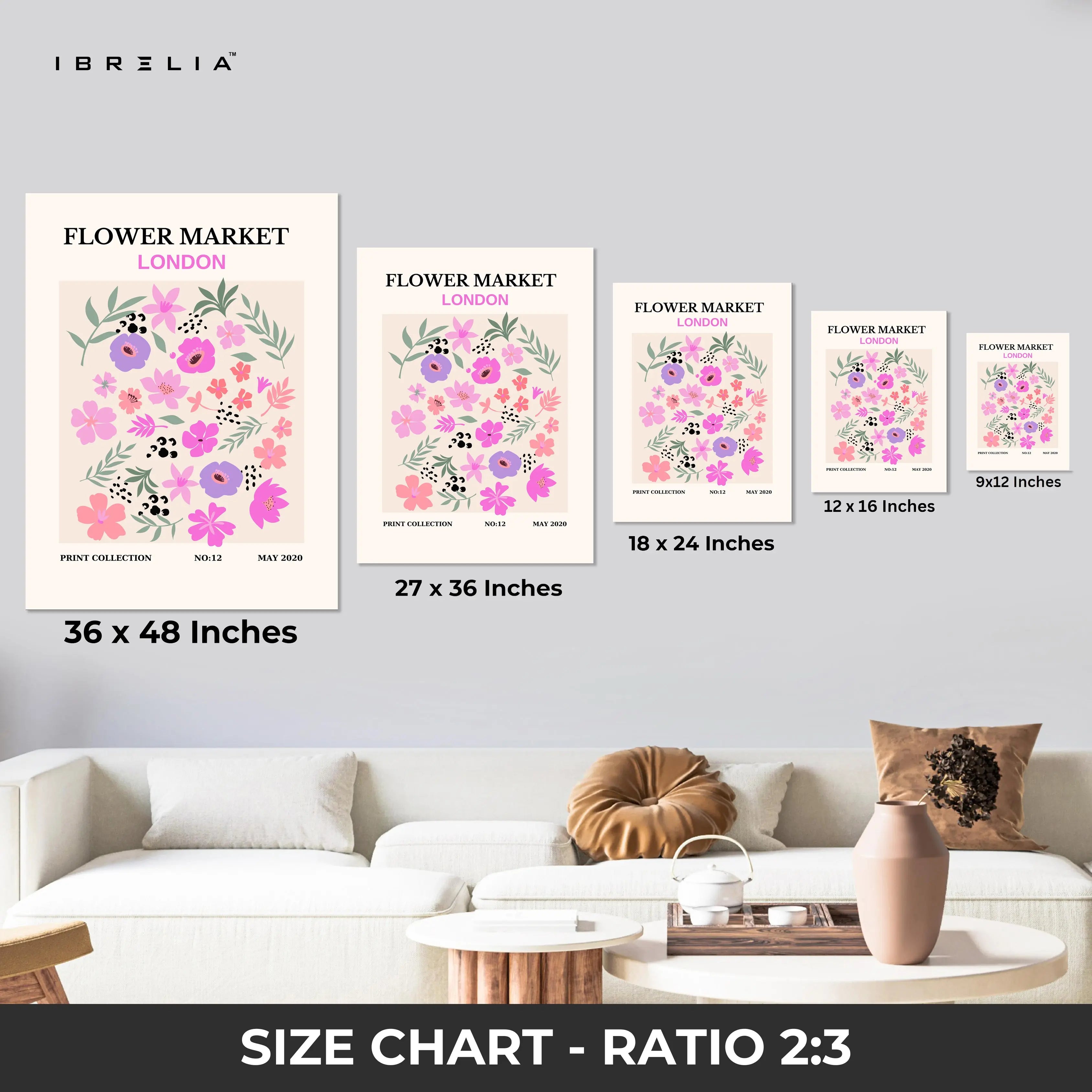 Modern Floral Artists Collection 3 Panel 4K Ultra HD Wall Art in Pakistan | IBRELIA™ IBRELIA