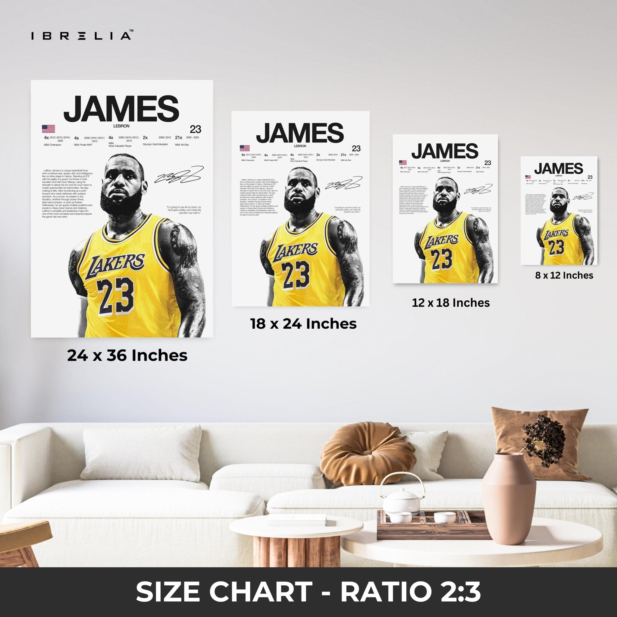 LeBron James “The King” – Lakers 4K Ultra Wrap Frame Wall Art in Pakistan | IBRELIA™ - IBRELIA