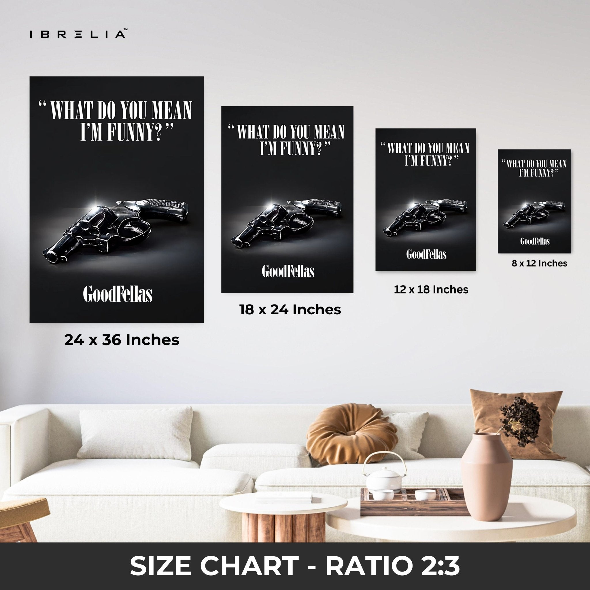 Goodfellas “What Do You Mean I’m Funny?” – 4K Ultra Wrap Frame Wall Art in Pakistan | IBRELIA™ - IBRELIA