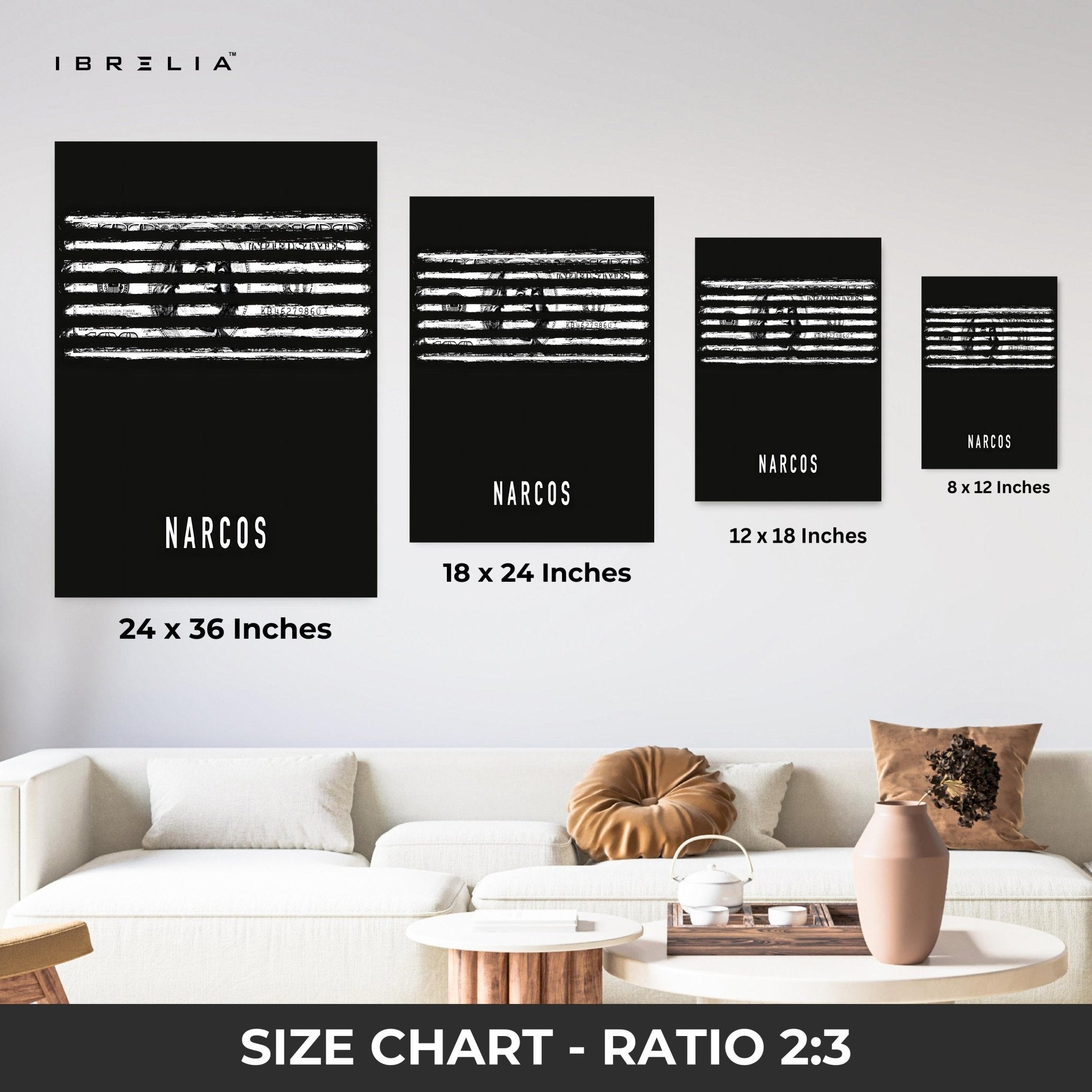 Narcos – Money Behind Bars 4K Ultra Wrap Frame Wall Art in Pakistan | IBRELIA™ - IBRELIA