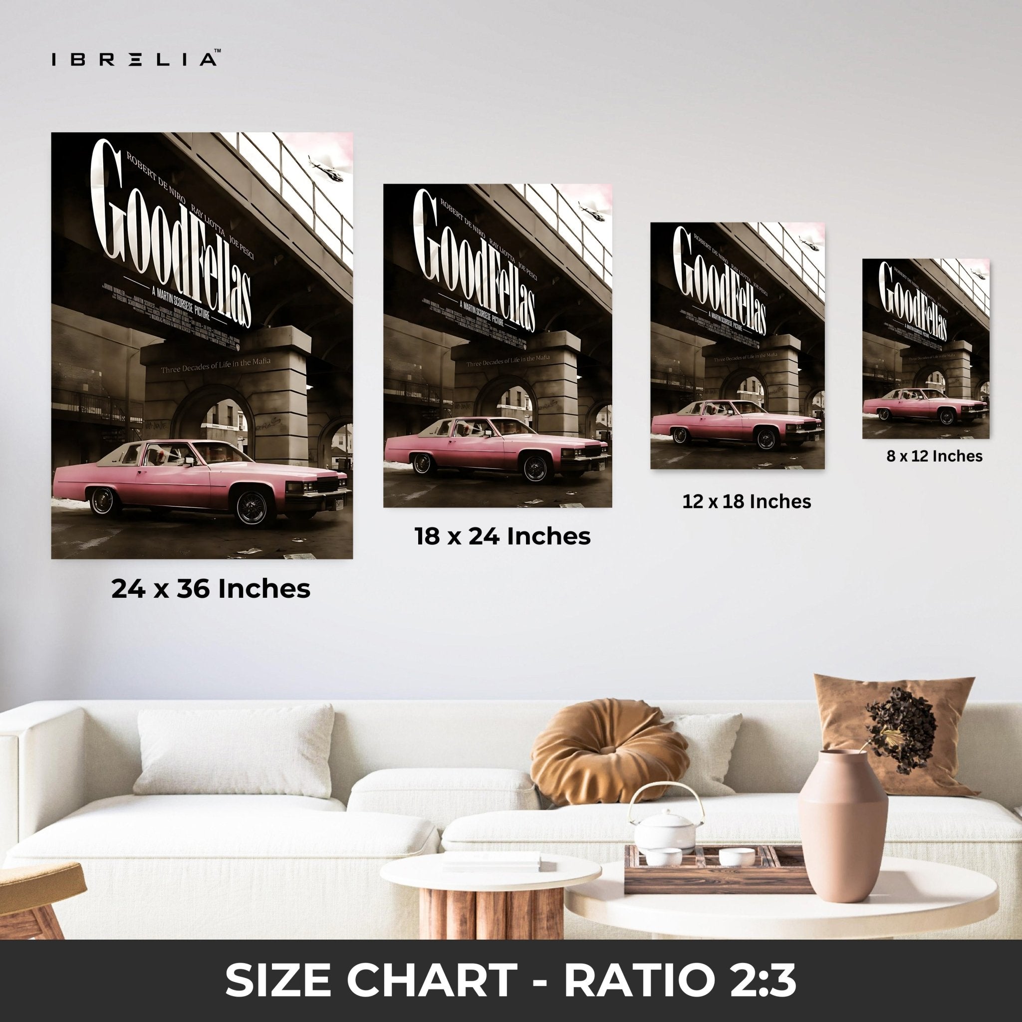 Goodfellas – Pink Cadillac Edition 4K Ultra Wrap Frame Wall Art in Pakistan | IBRELIA™ - IBRELIA