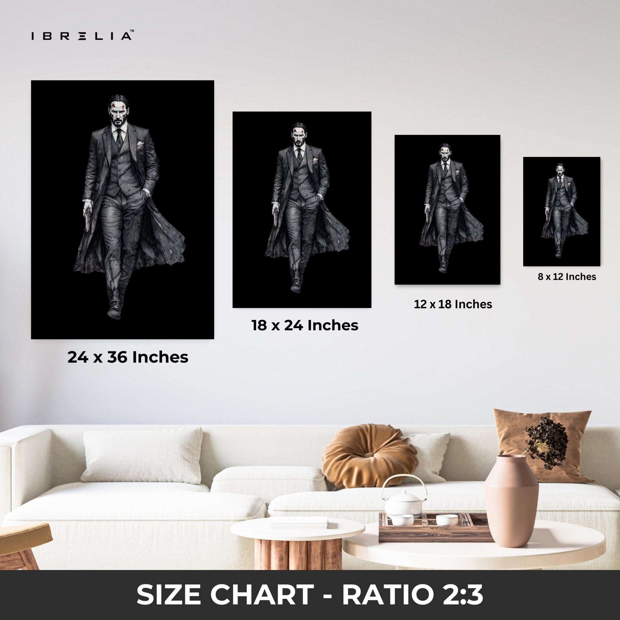 John Wick – 4K Ultra Wrap Frame Wall Art in Pakistan | IBRELIA™ - IBRELIA