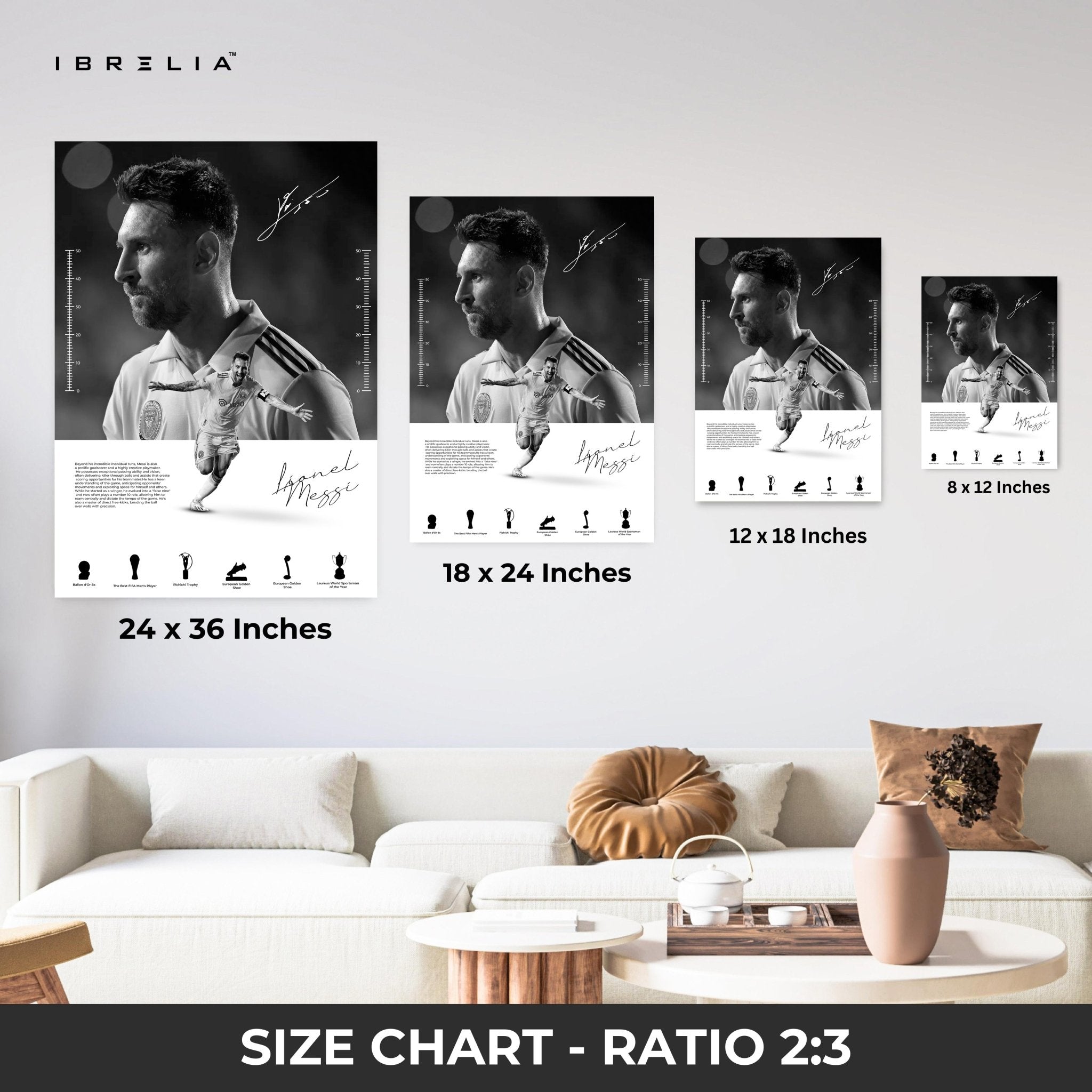 Lionel Messi – The Legend 4K Ultra Wrap Frame Wall Art in Pakistan | IBRELIA™ - IBRELIA