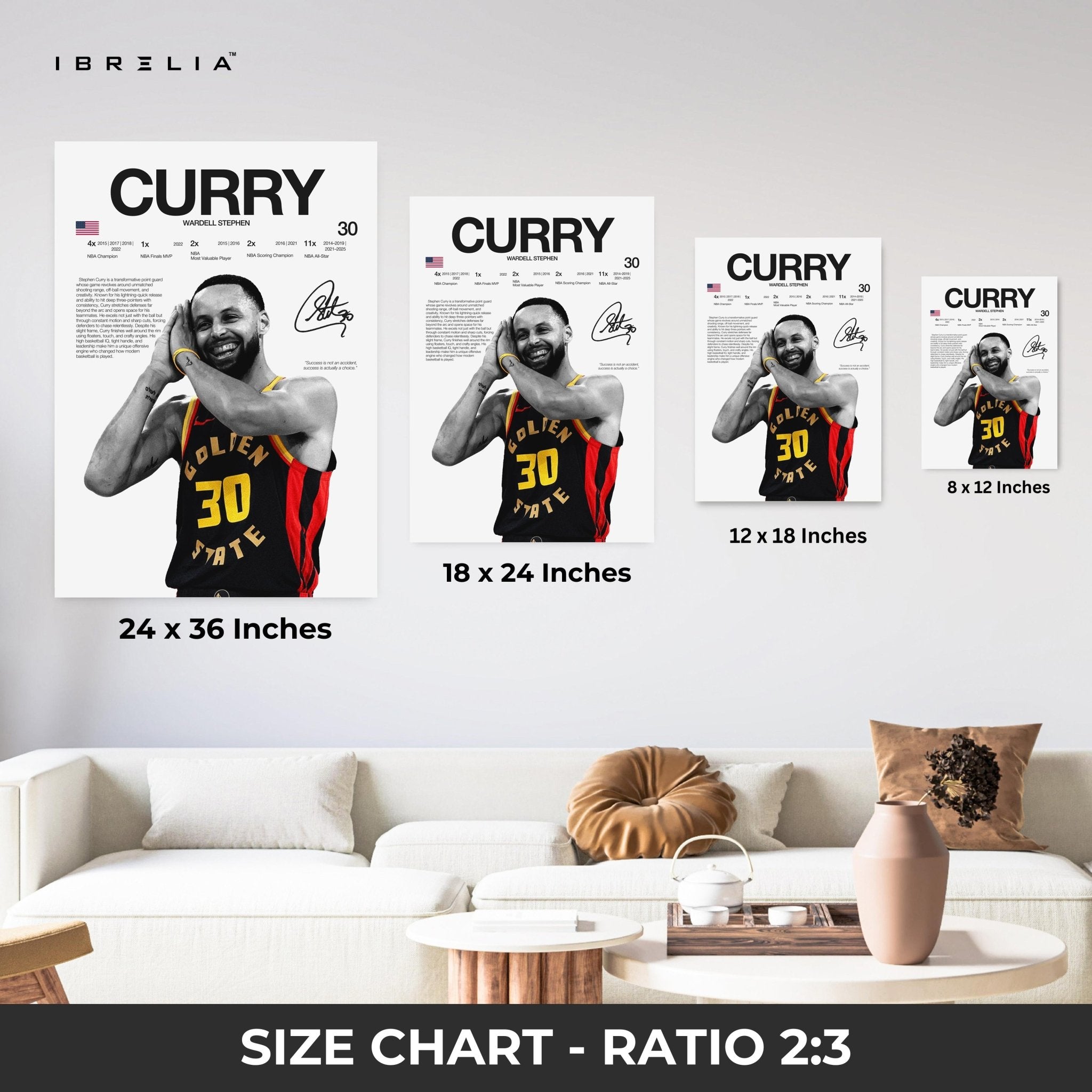 Stephen Curry – Golden State Legend 4K Ultra Wrap Frame Wall Art in Pakistan | IBRELIA™ - IBRELIA