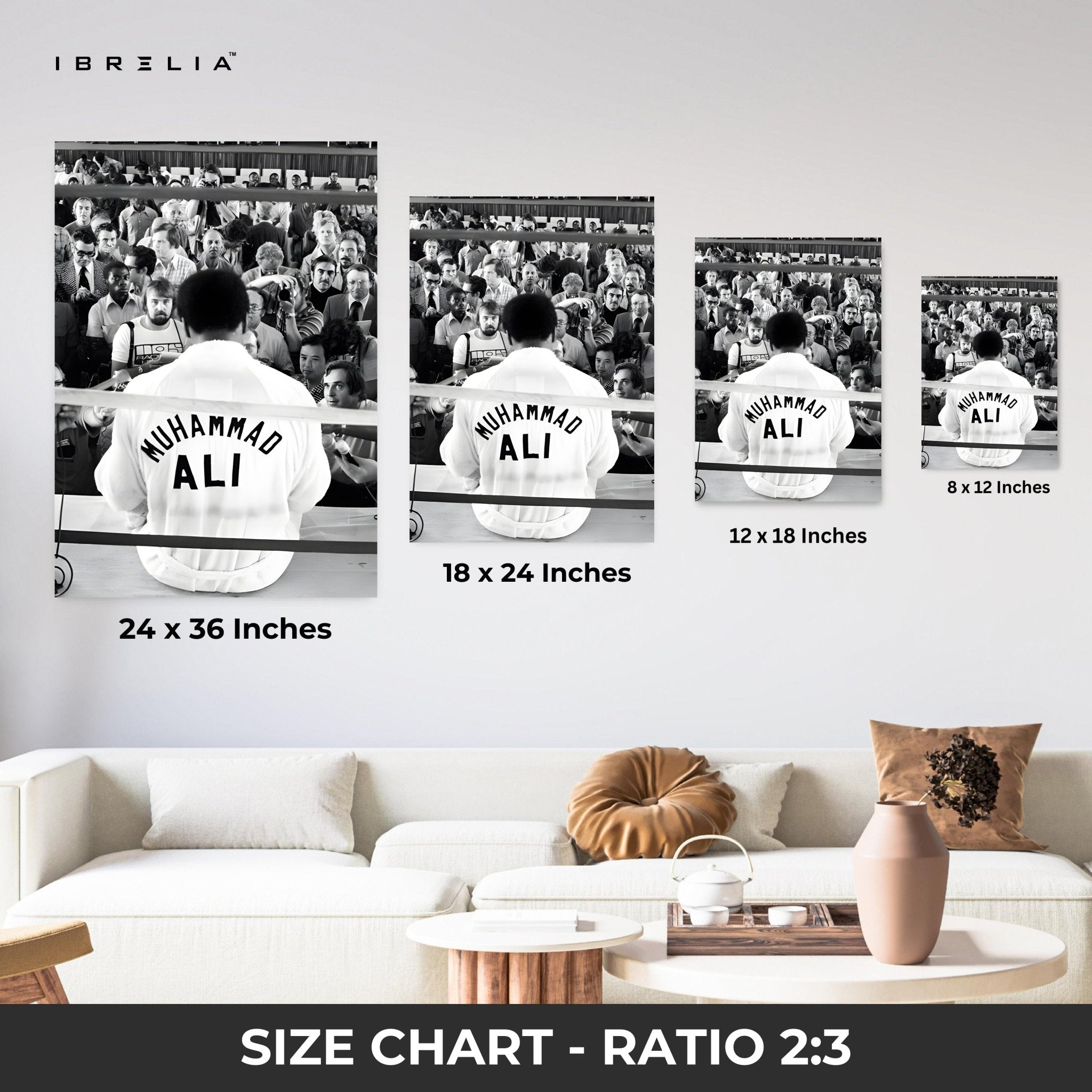 Muhammad Ali The Champion – 4K Ultra Wrap Frame Wall Art in Pakistan | IBRELIA™ - IBRELIA