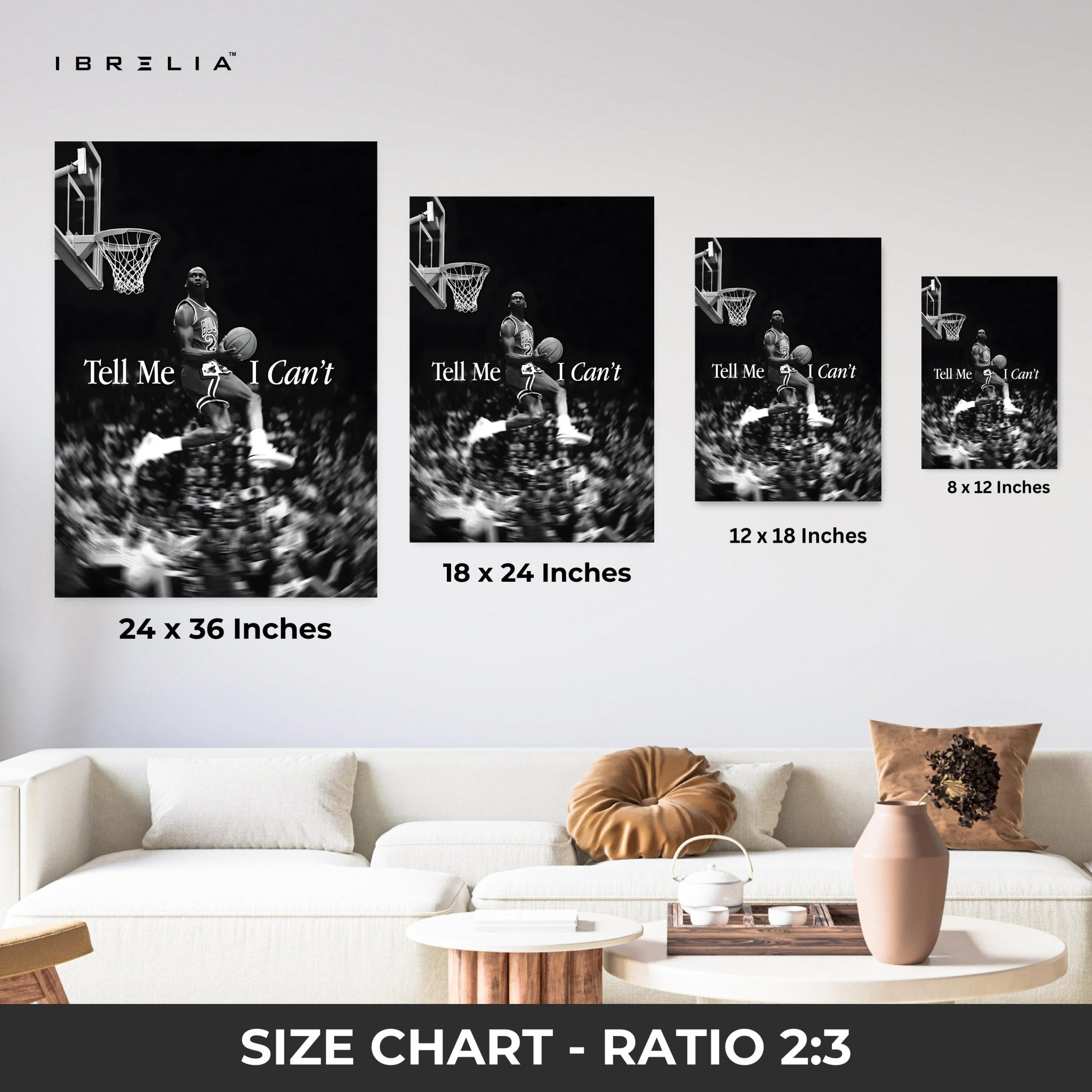 Michael Jordan “Tell Me I Can’t” – 4K Ultra Wrap Frame Wall Art in Pakistan | IBRELIA™ - IBRELIA