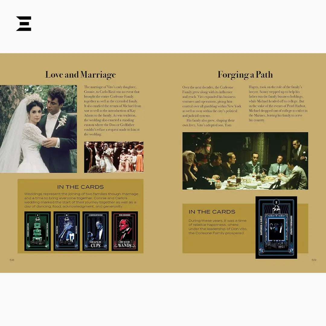 The Godfather Tarot – 78-Card Deck with Companion Book on the Corleone Family IBRELIA