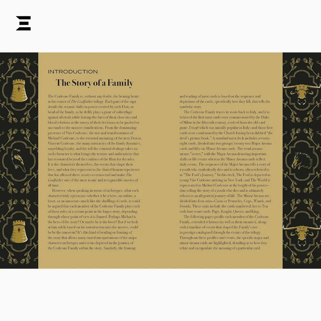 The Godfather Tarot – 78-Card Deck with Companion Book on the Corleone Family IBRELIA