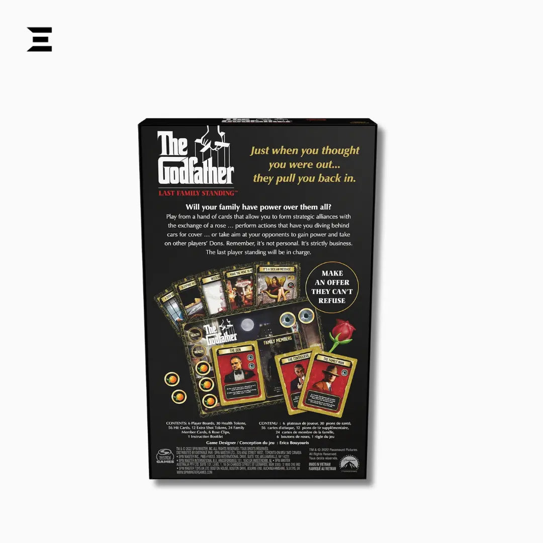 The Godfather: Last Family Standing – Multiplayer Party Card & Board Game IBRELIA