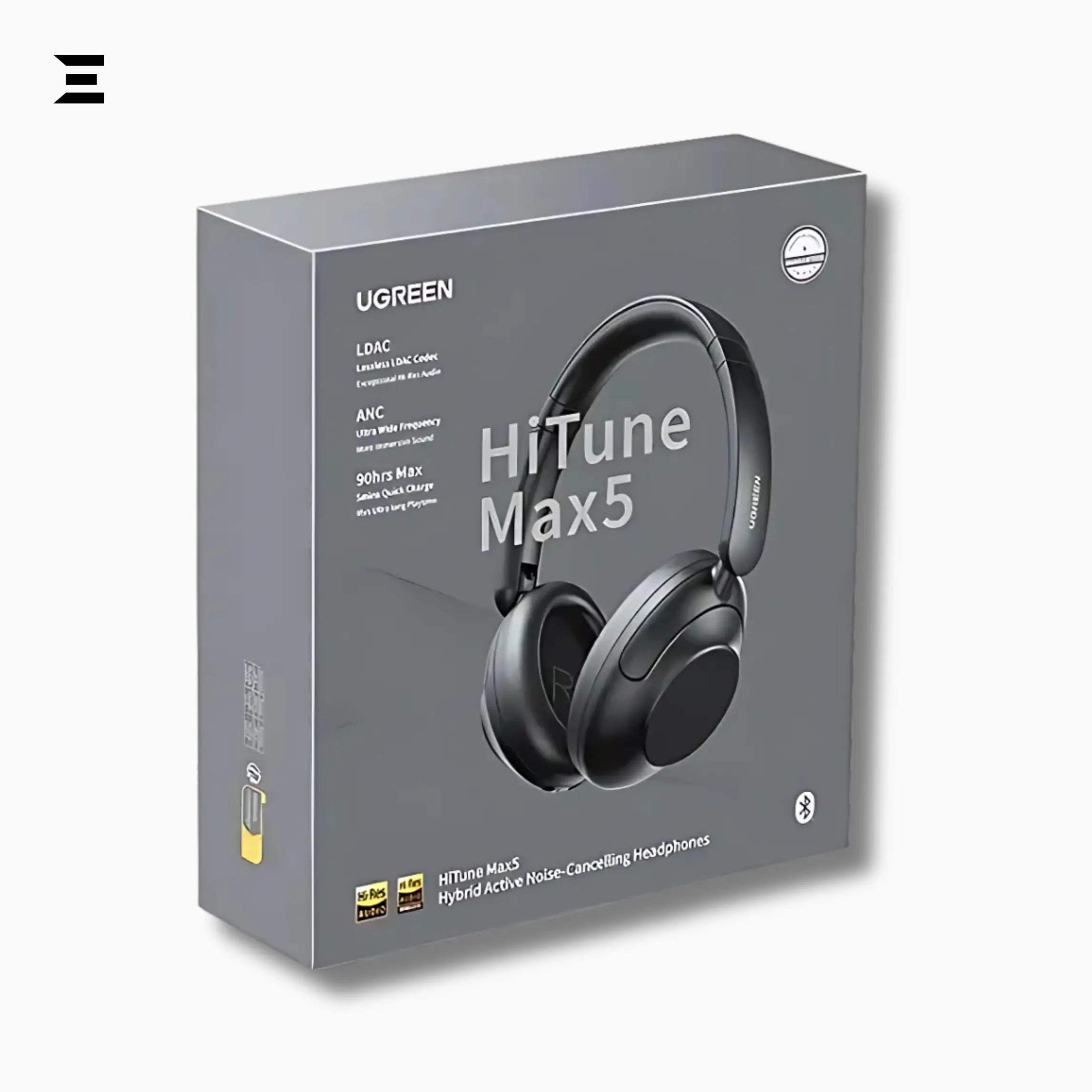 UGREEN HP202 HiTune Max 5 – Hybrid ANC Over - Ear Headphones, 90H Playtime, Hi - Res Audio - IBRELIA