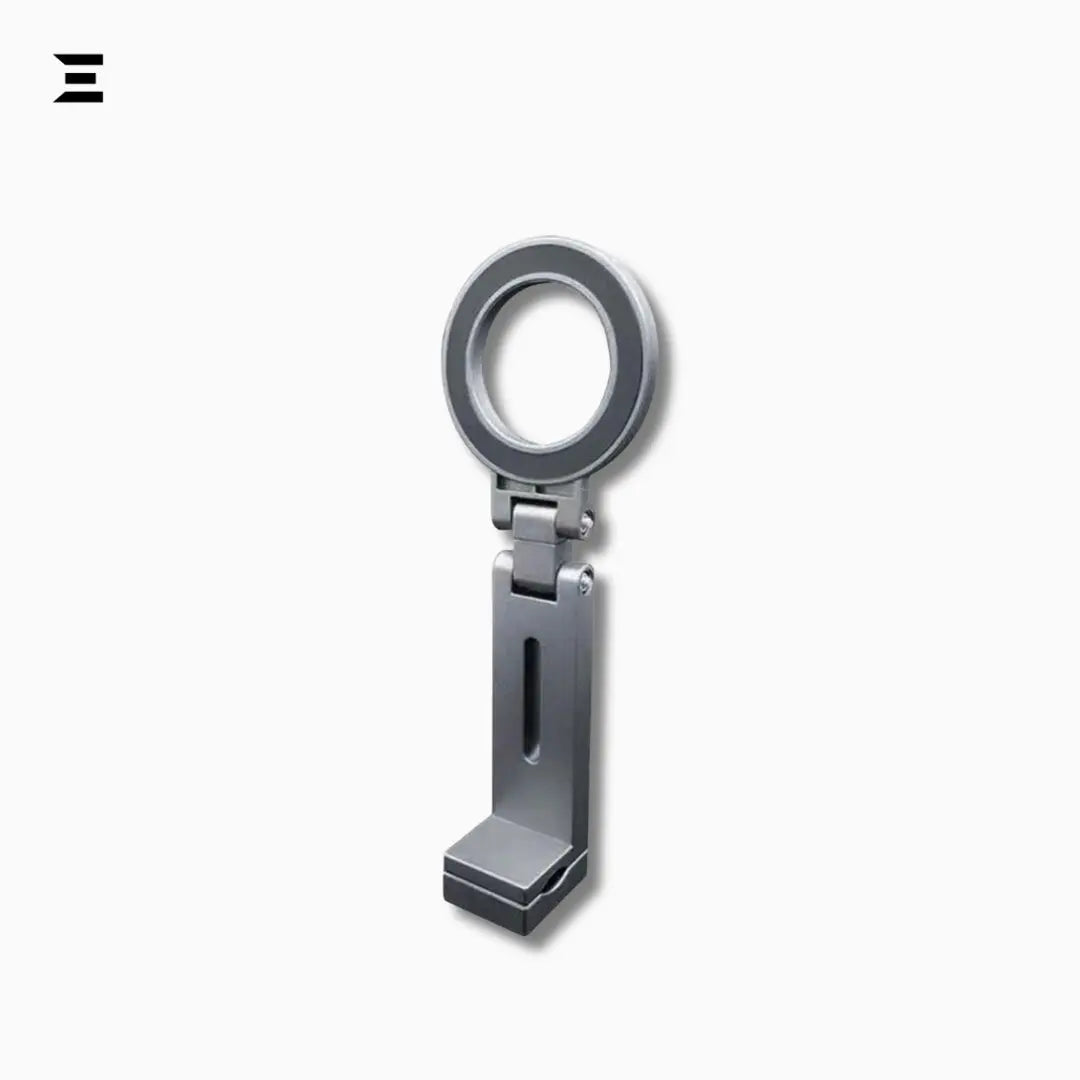 Universal Magnetic Clip Phone Holder – 360° Rotating Travel Stand IBRELIA