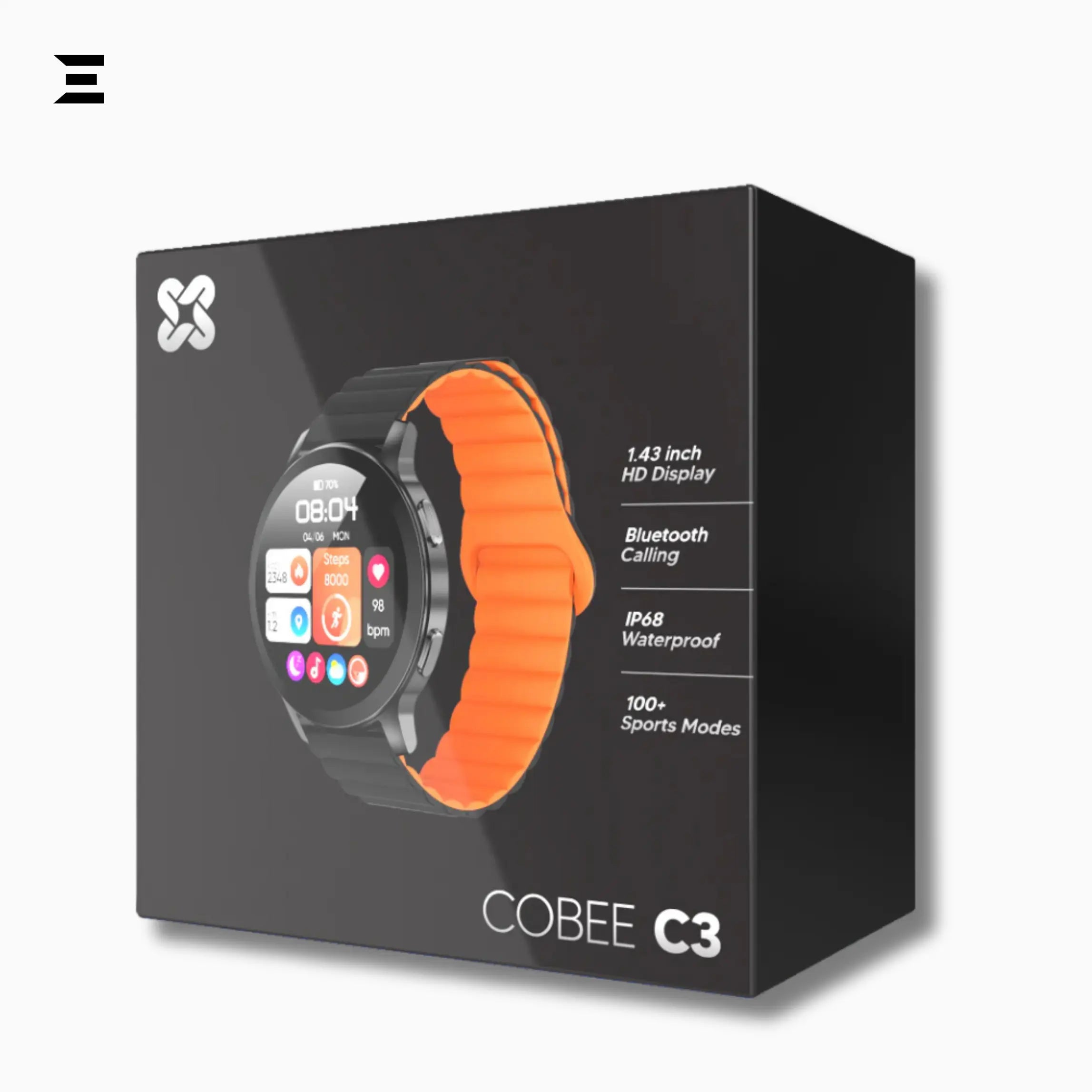 Xinji Cobee C3 Smartwatch – 1.43" HD TFT, Bluetooth Calling, 110+ Sports Modes - IBRELIA