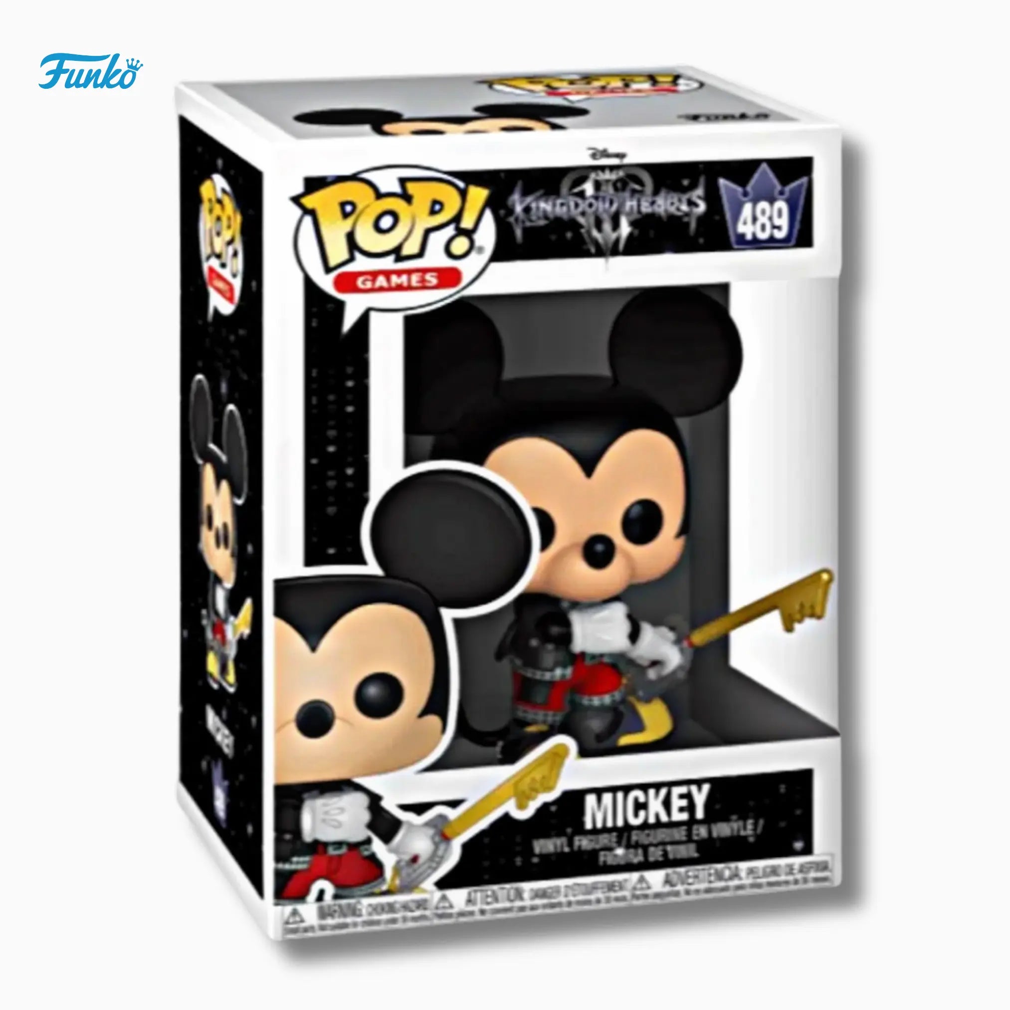 Funko Pop! Games: Kingdom Hearts III – Mickey 489 Vinyl Figure (4 - Inch) - IBRELIA