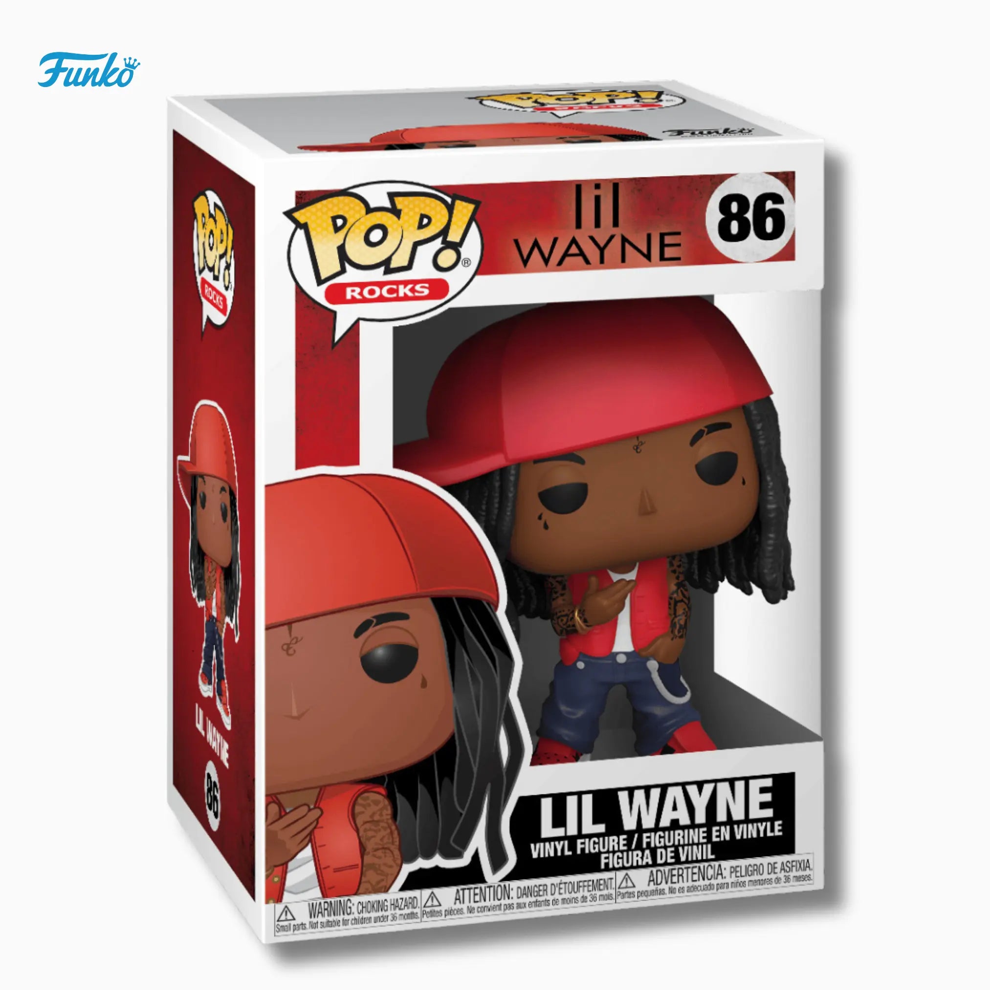 Funko Pop! Rocks: Lil Wayne 86 (4 - Inch Vinyl Figure) - IBRELIA