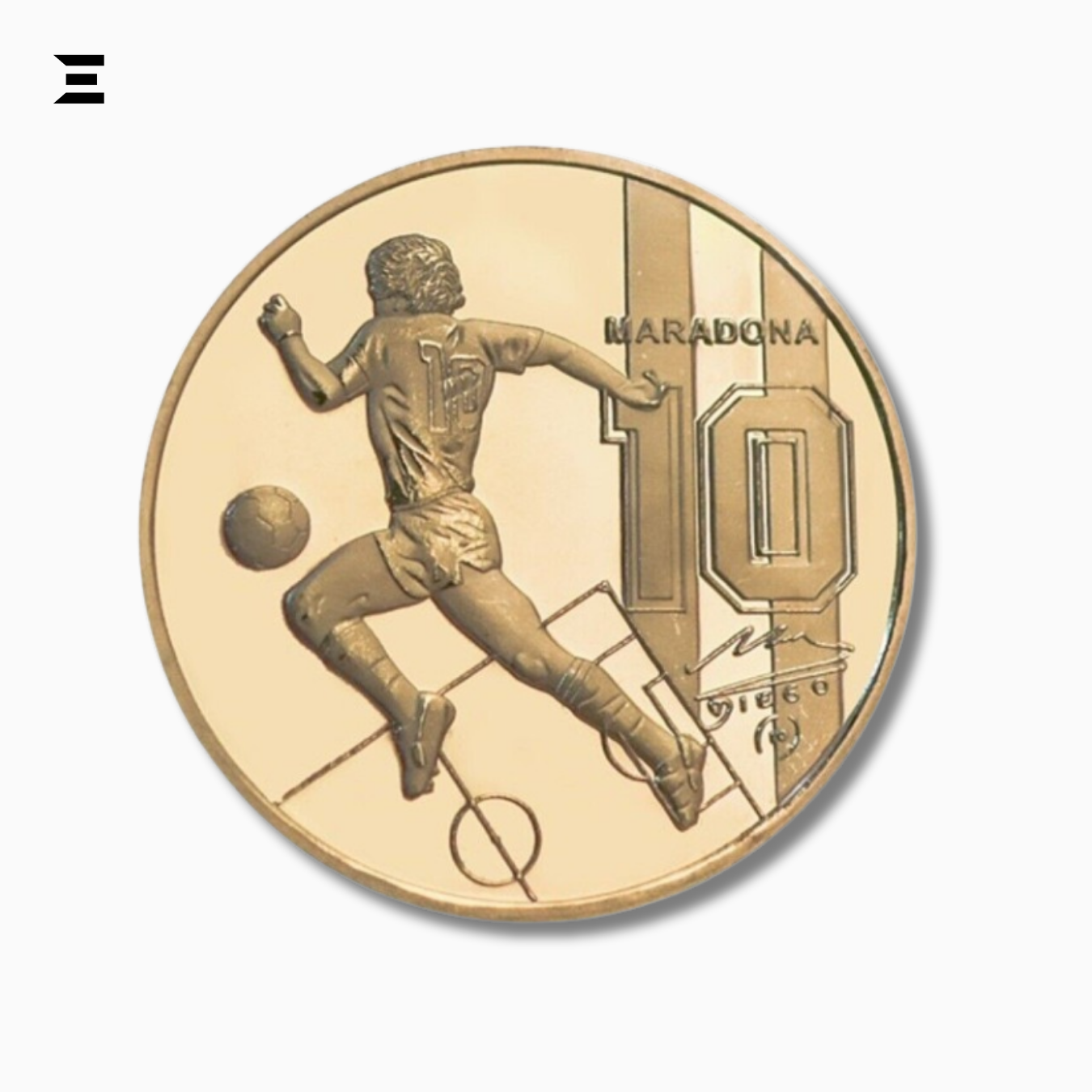 1960–2020 Diego Maradona Gold Plated Commemorative Coin Set – Football Legend Tribute Souvenir IBRELIA