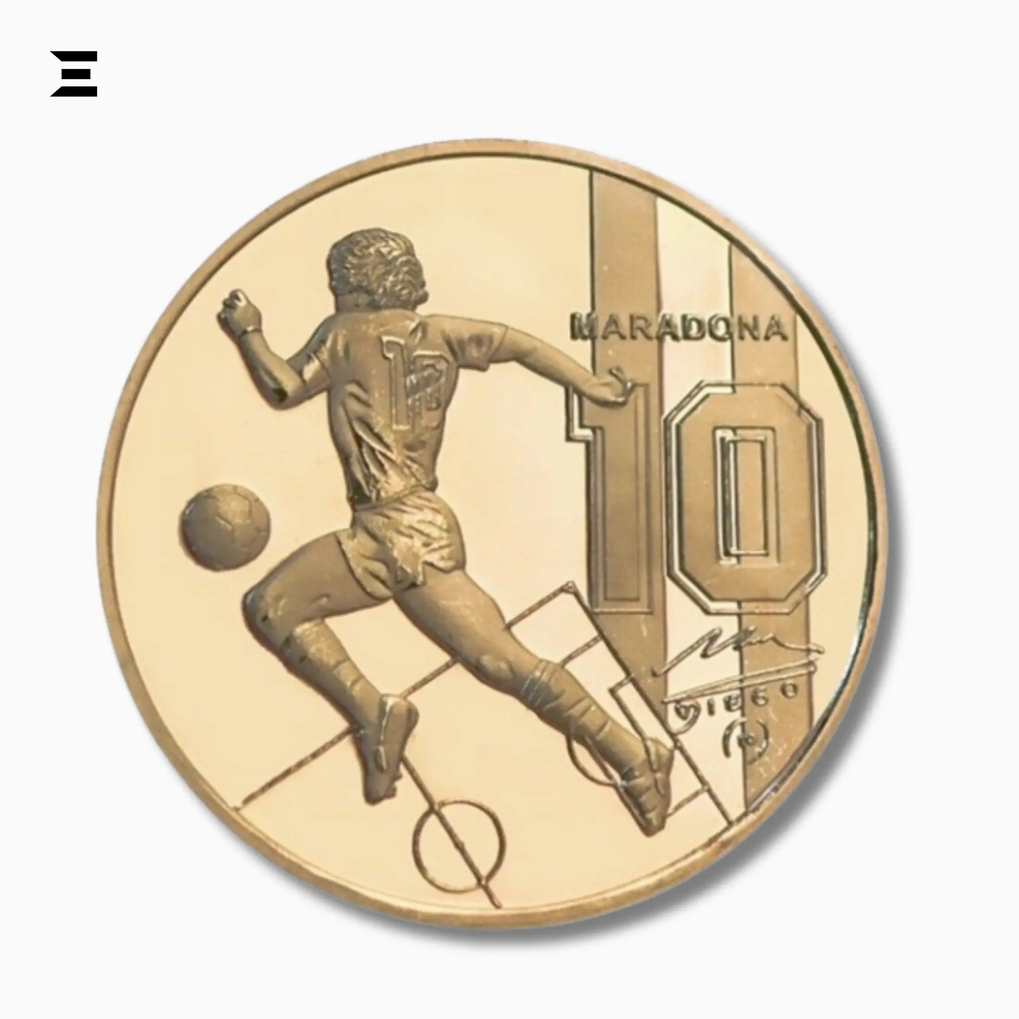1960–2020 Diego Maradona Gold Plated Commemorative Coin Set – Football Legend Tribute Souvenir - IBRELIA