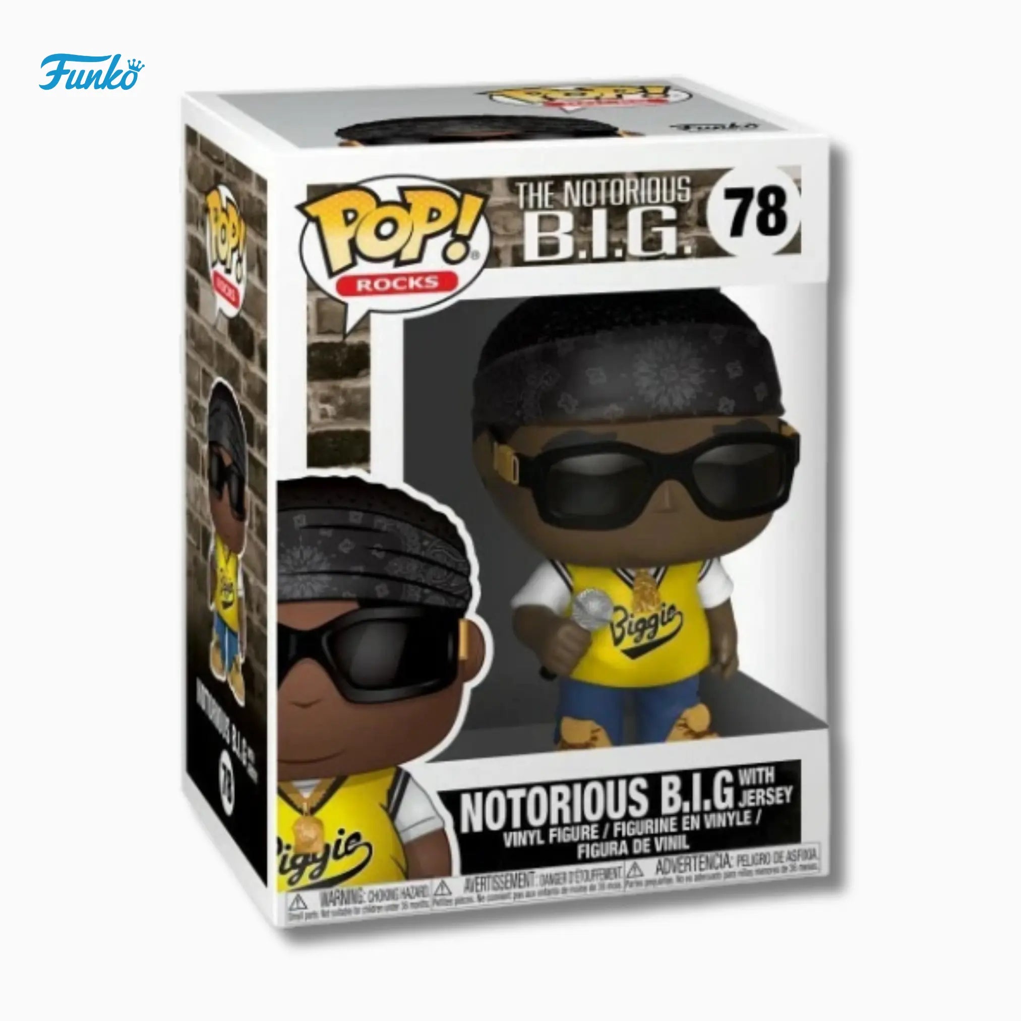 Funko Pop! Rocks: Notorious B.I.G. with Jersey 78 – Biggie Smalls Vinyl Figure (4 - Inch) - IBRELIA