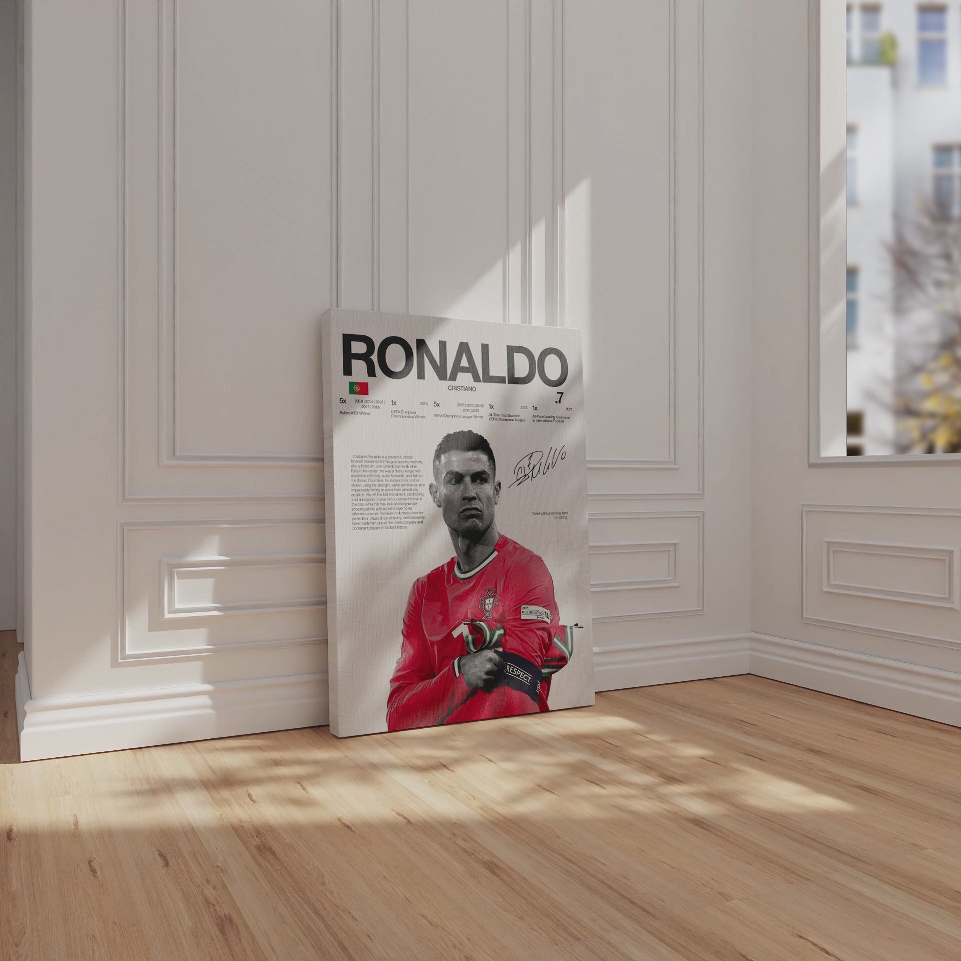 Cristiano Ronaldo – The Icon 4K Ultra Wrap Frame Wall Art in Pakistan | IBRELIA™