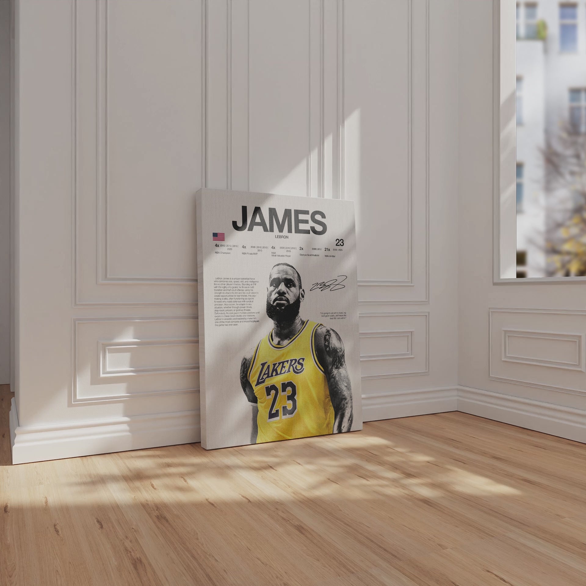 LeBron James “The King” – Lakers 4K Ultra Wrap Frame Wall Art in Pakistan | IBRELIA™