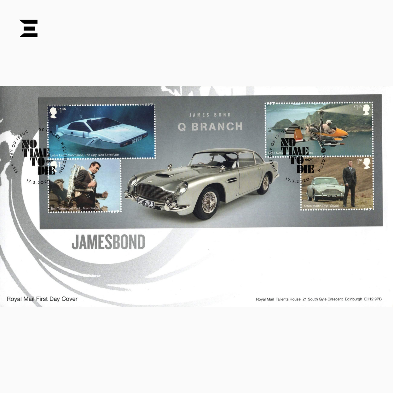 Royal Mail James Bond Post Cards Collection | 11-Card Souvenir Set IBRELIA