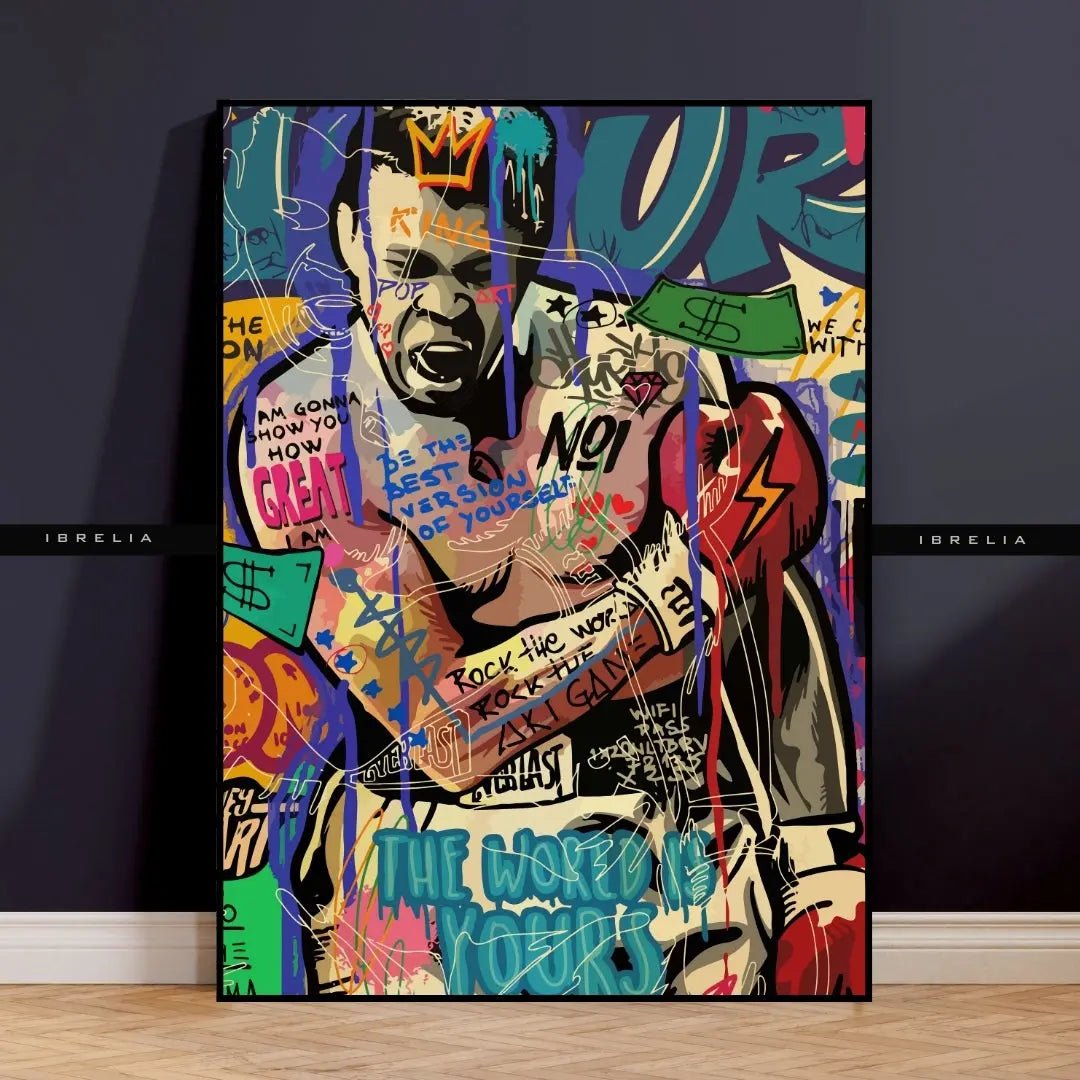 Graffiti Style Resin Wall Art - IBRELIA