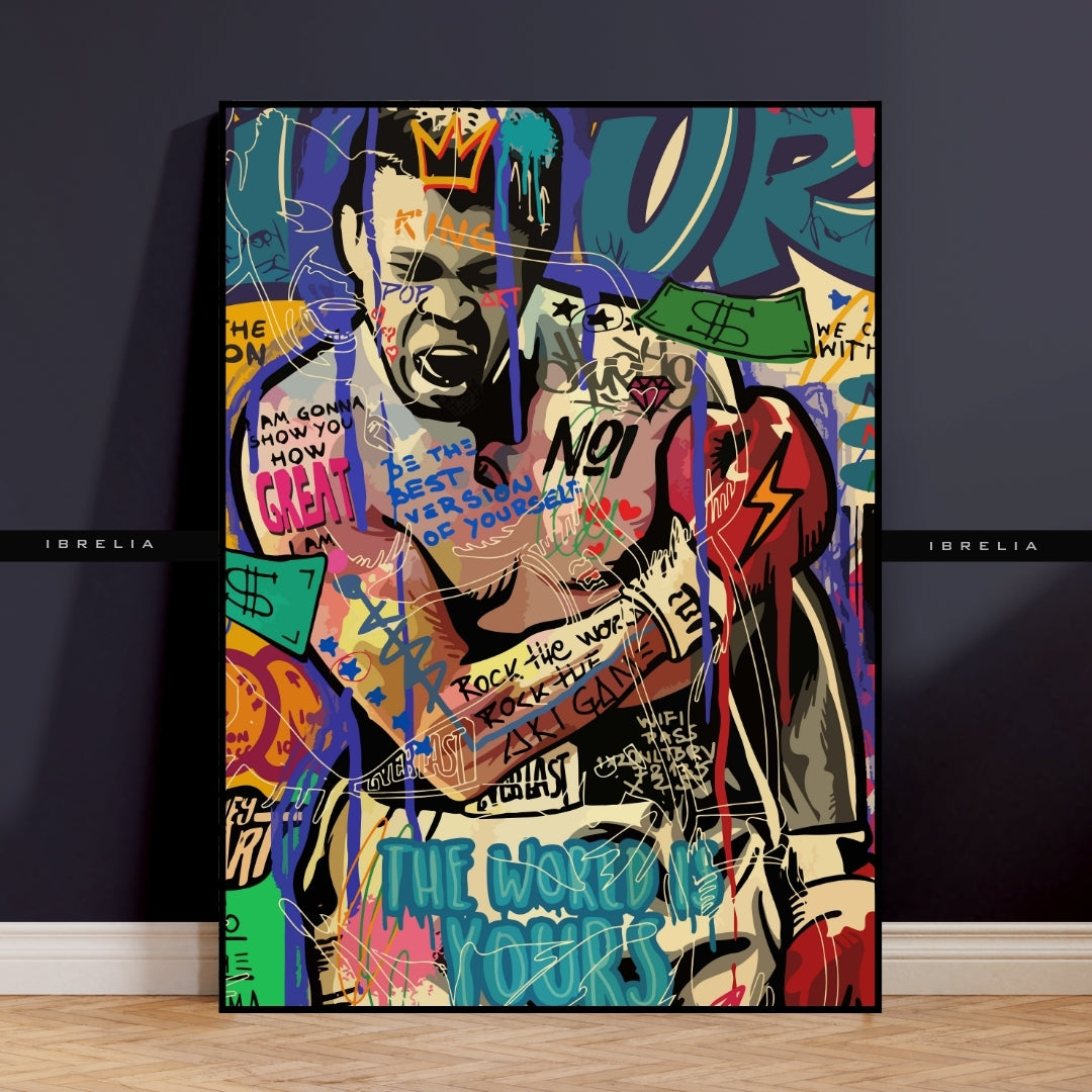 Graffiti Style Resin Wall Art