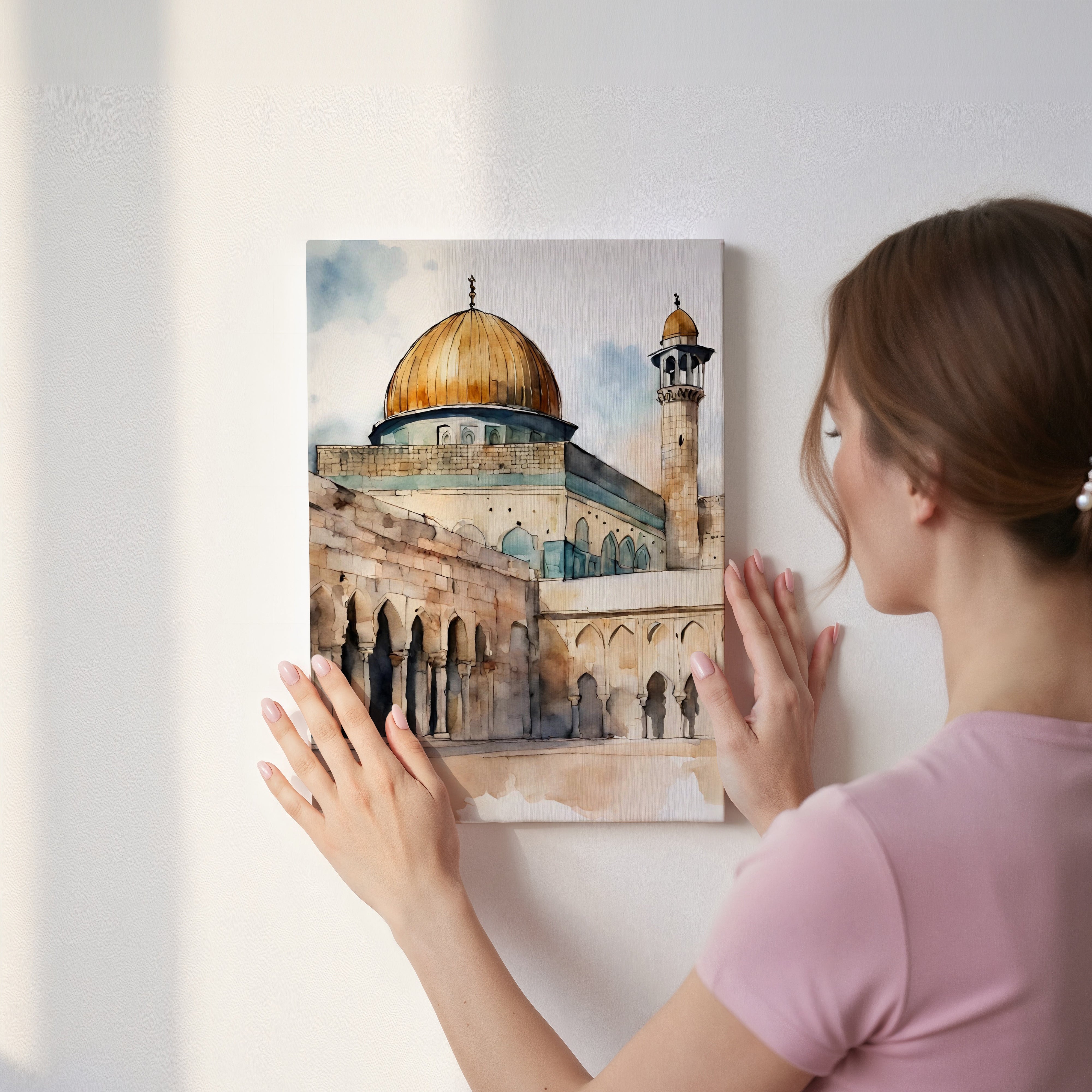 Jerusalem Golden Dome Art | 4K Ultra Wrap Frame Wall Art in Pakistan | IBRELIA™