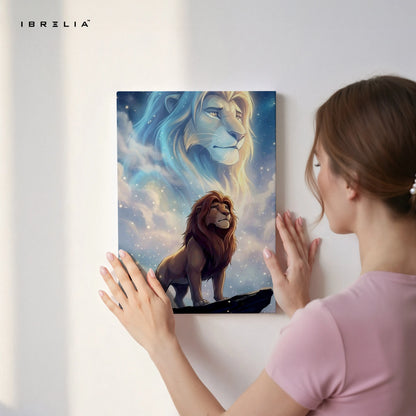 Majestic Lion Spirit Wall Art – King of Jungle Canvas Frame | Powerful Animal Decor Pakistan | IBRELIA™ IBRELIA