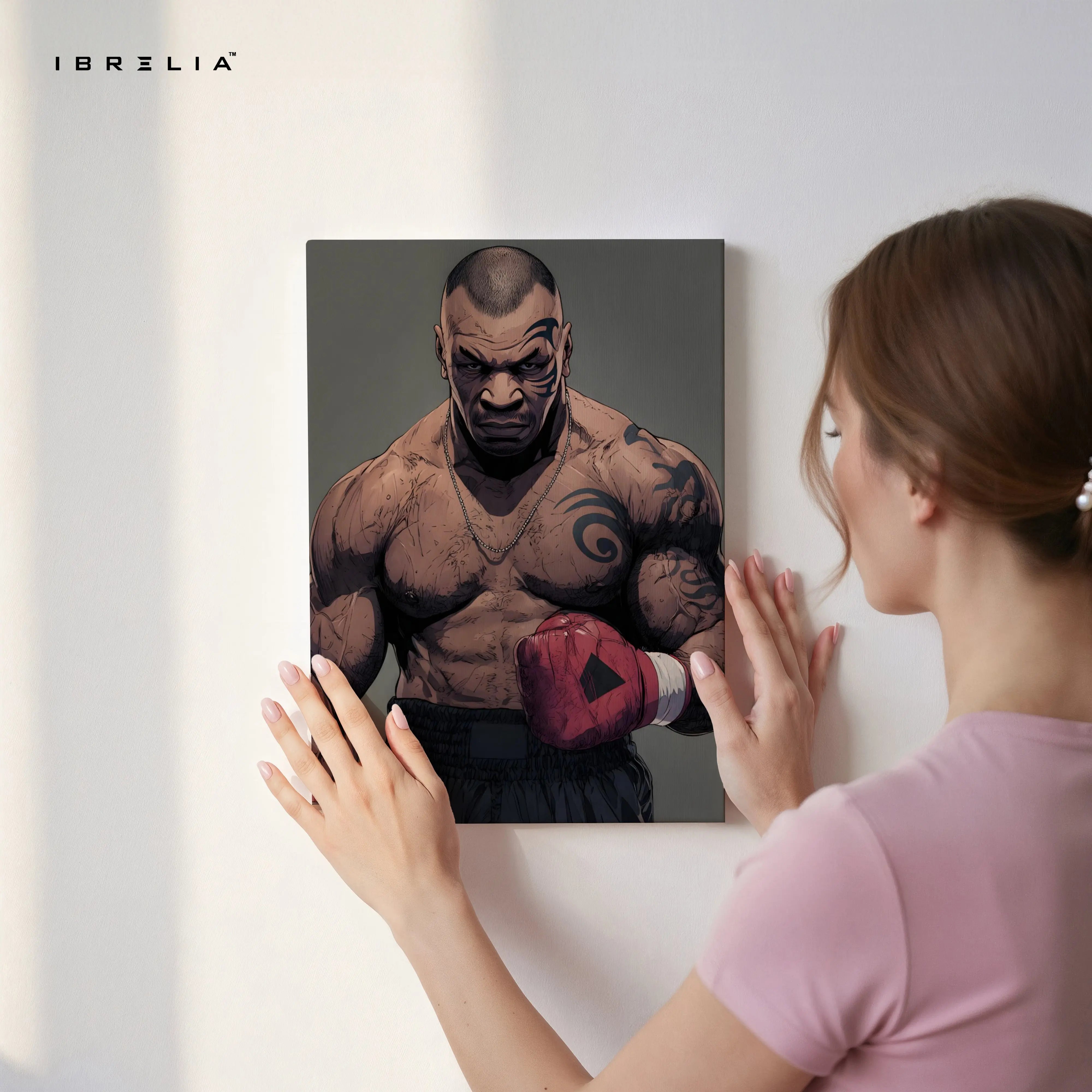 Mike Tyson Boxing Wall Art – Power Fighter Canvas Frame | Legendary Champion Poster Pakistan | IBRELIA™ IBRELIA