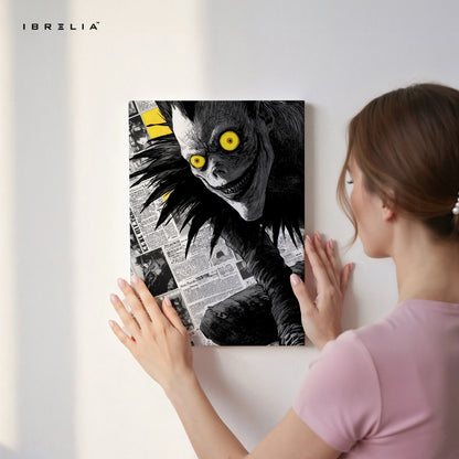 Ryuk Death Note Wall Art – Dark Anime Canvas Frame | Shinigami Poster Pakistan | IBRELIA™ IBRELIA