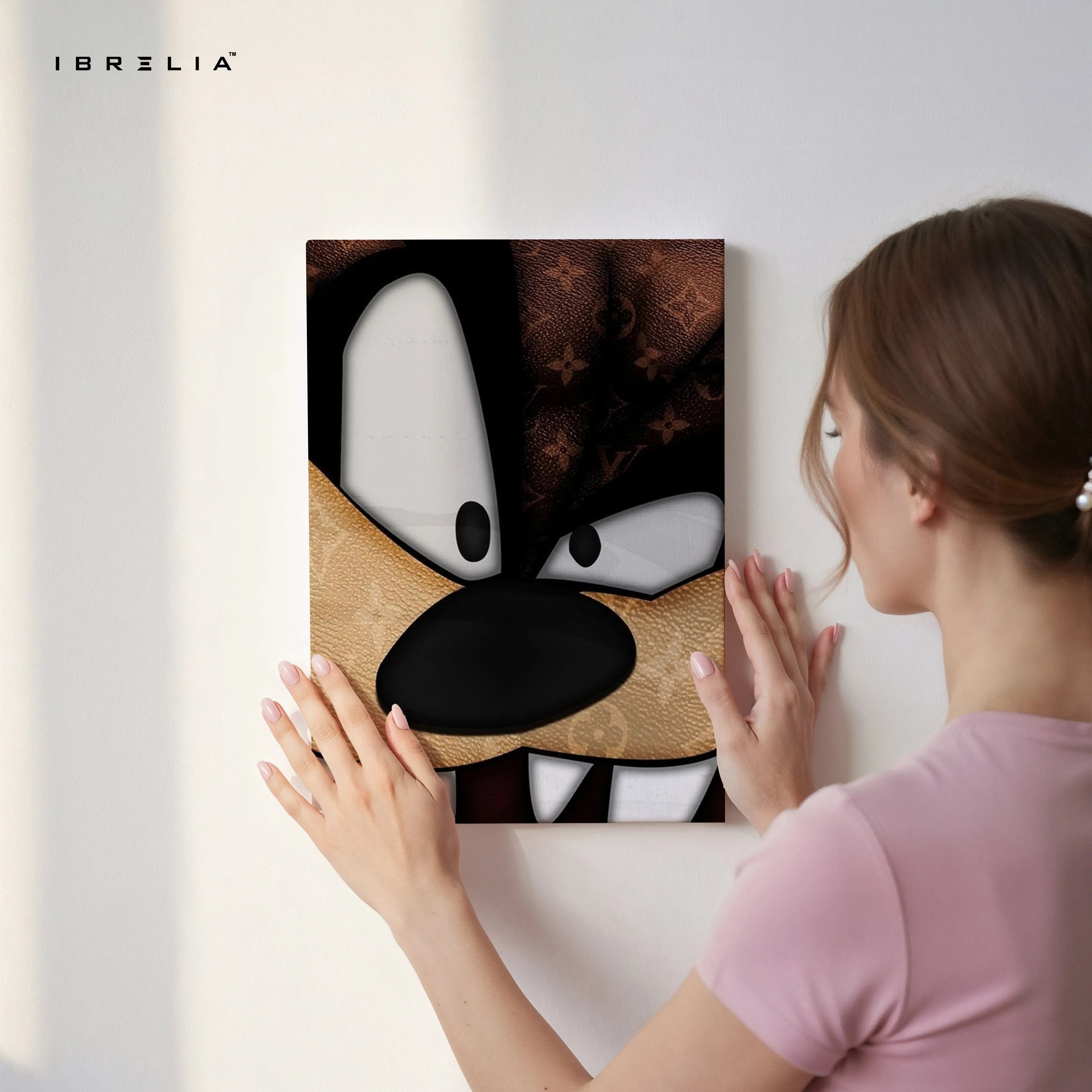 Louis Vuitton x Taz Wall Art – Premium Luxury Cartoon Canvas Frame | Designer Street Style Poster Pakistan | IBRELIA™ IBRELIA