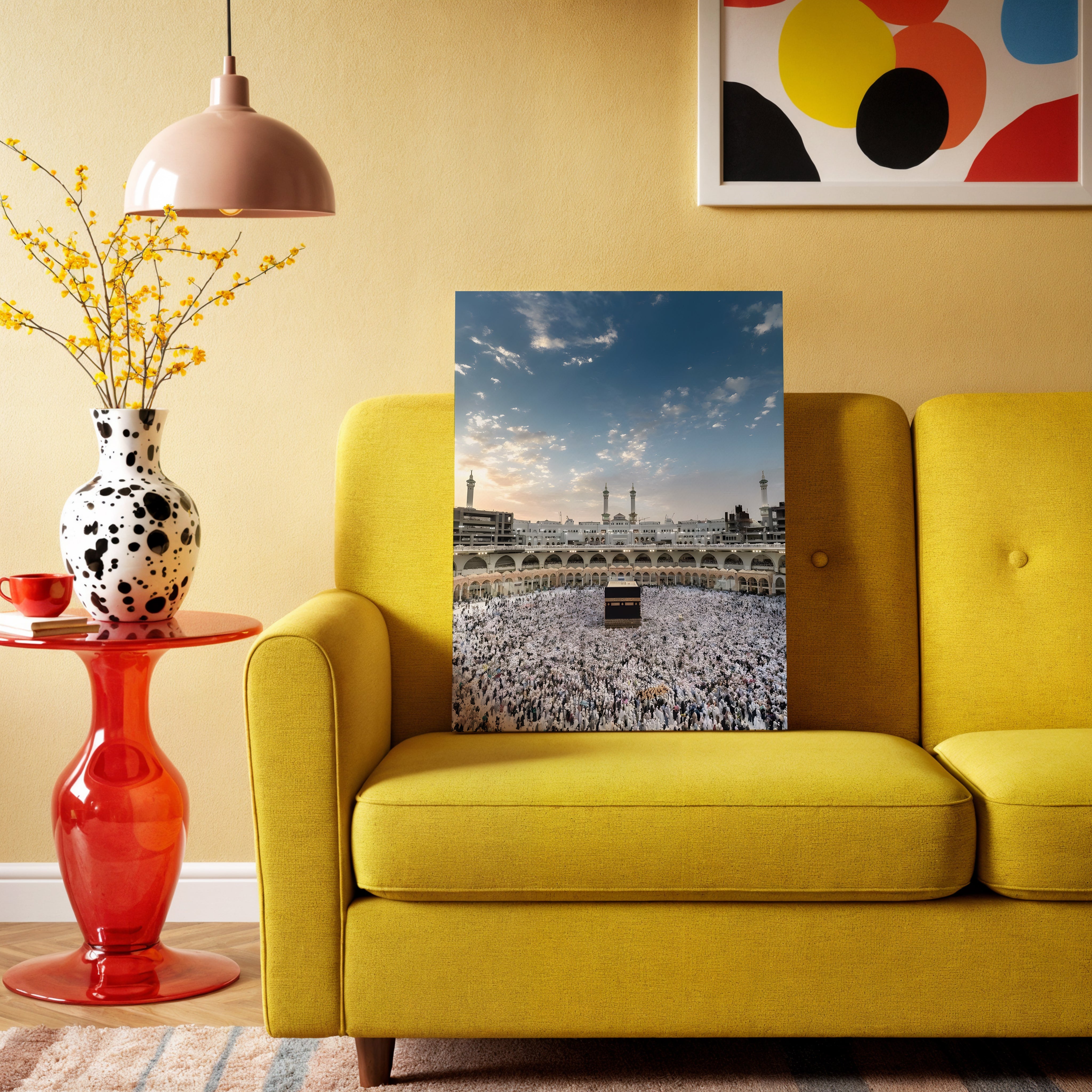 Kaaba Tawaf Serenity Art – Makkah Haram Sunset Wall Art | 4K Ultra Wrap Frame Wall Art in Pakistan | IBRELIA™