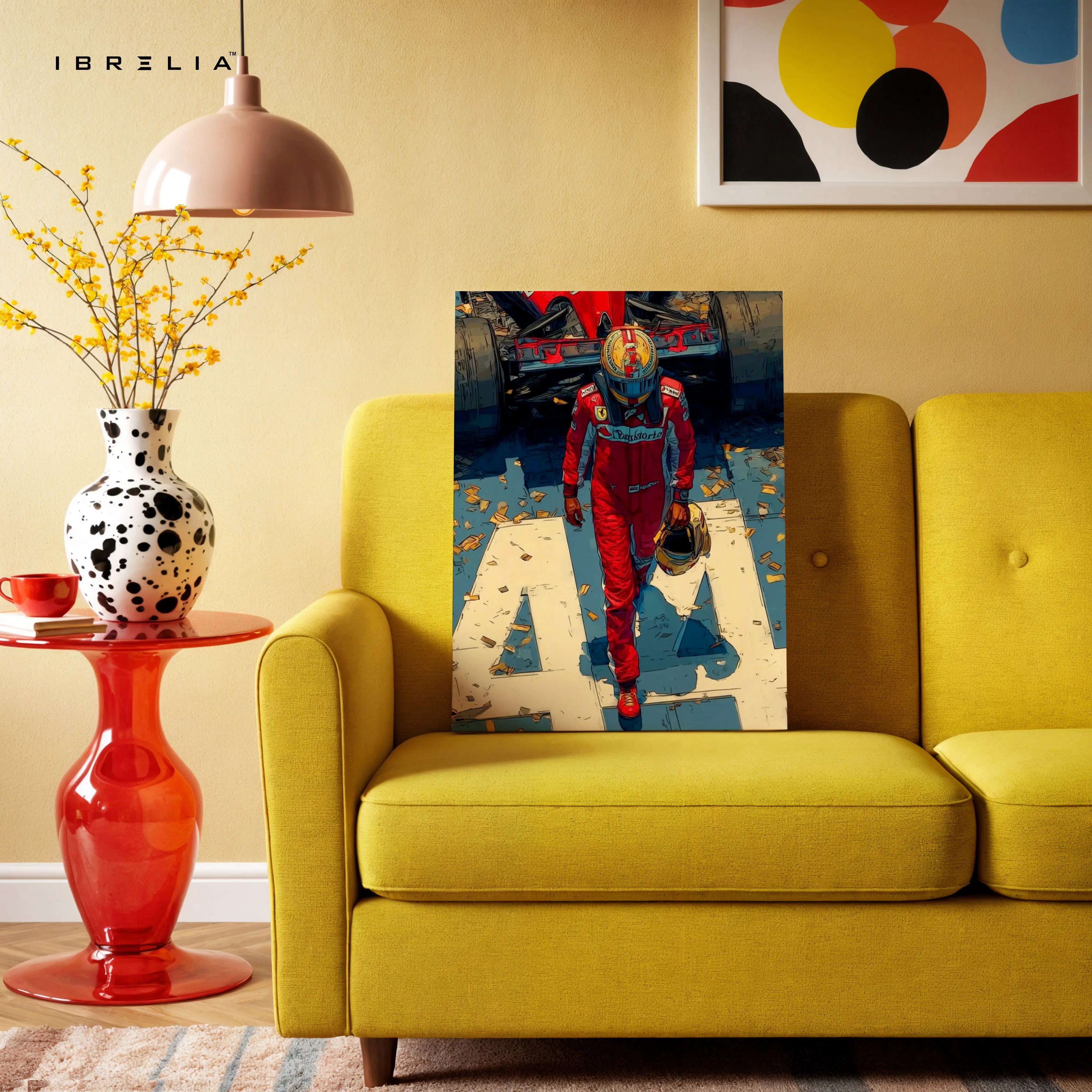 Ferrari F1 Victory Walk Wall Art – Motorsport Racing Canvas Frame | Formula 1 Champion Poster Pakistan | IBRELIA™ IBRELIA