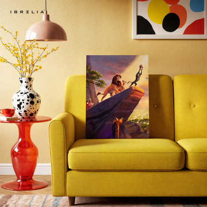 Lion King Pride Rock Wall Art – Iconic Jungle Scene Canvas Frame | Animated Movie Decor Pakistan | IBRELIA™ IBRELIA