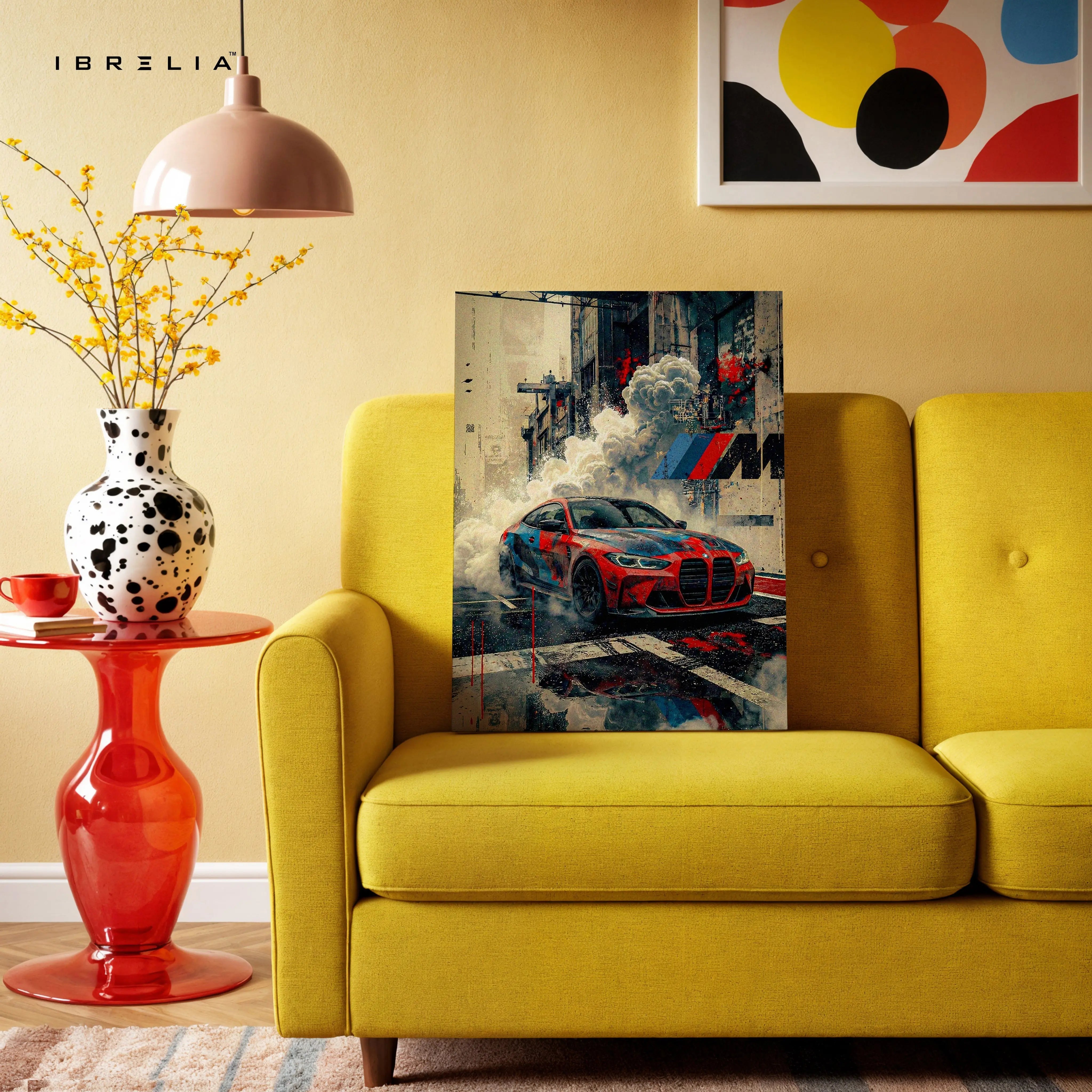BMW M Series Street Racing Wall Art – Performance Car Canvas Frame Pakistan | Urban Speed Poster | IBRELIA™ IBRELIA